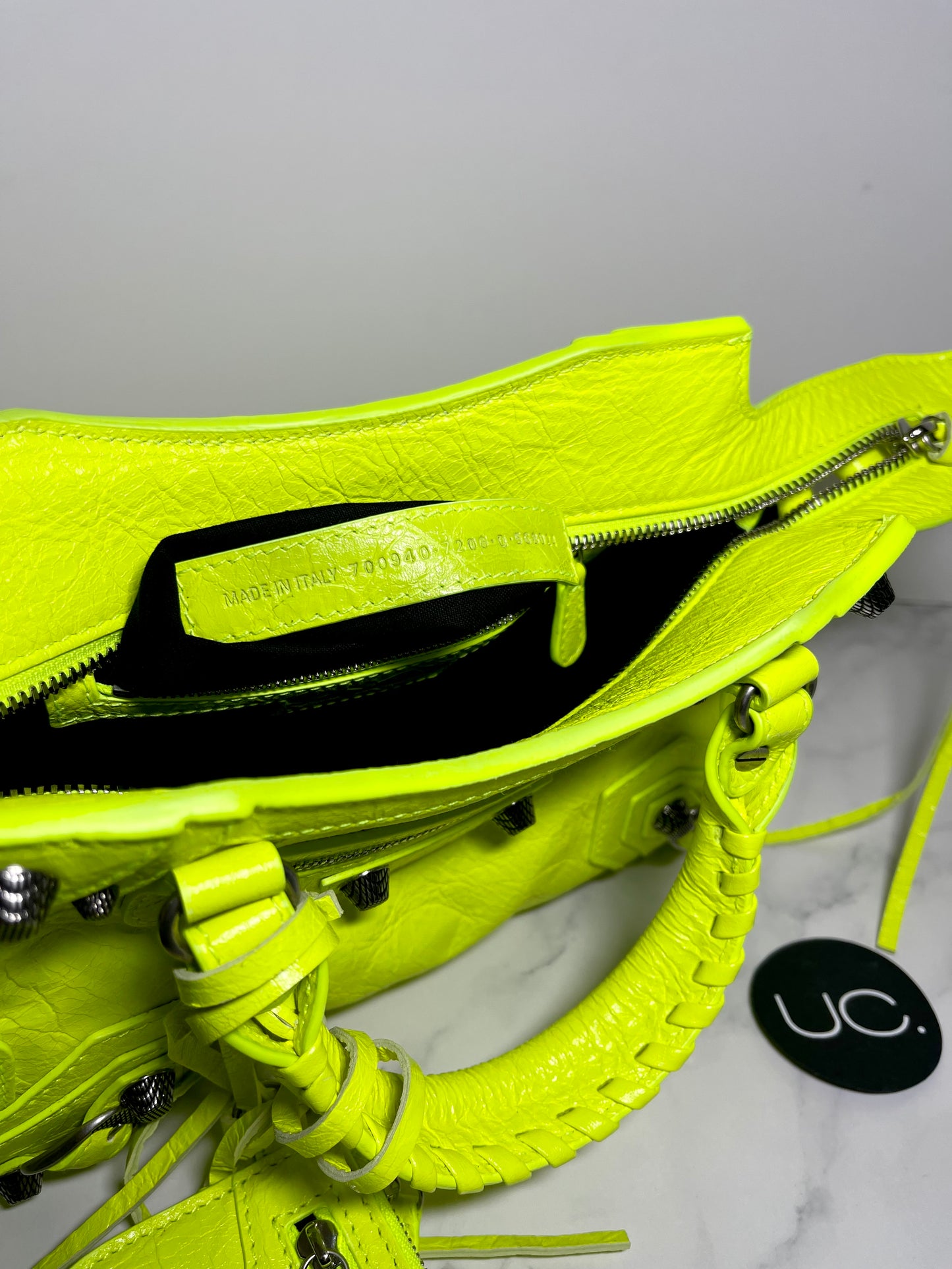 Balenciaga Neo Cagole XS Handbag in Bright Yellow