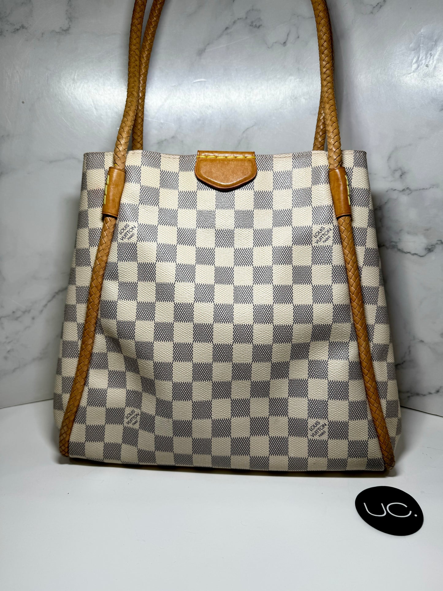 Louis Vuitton Propriano Handbag Damier Azur