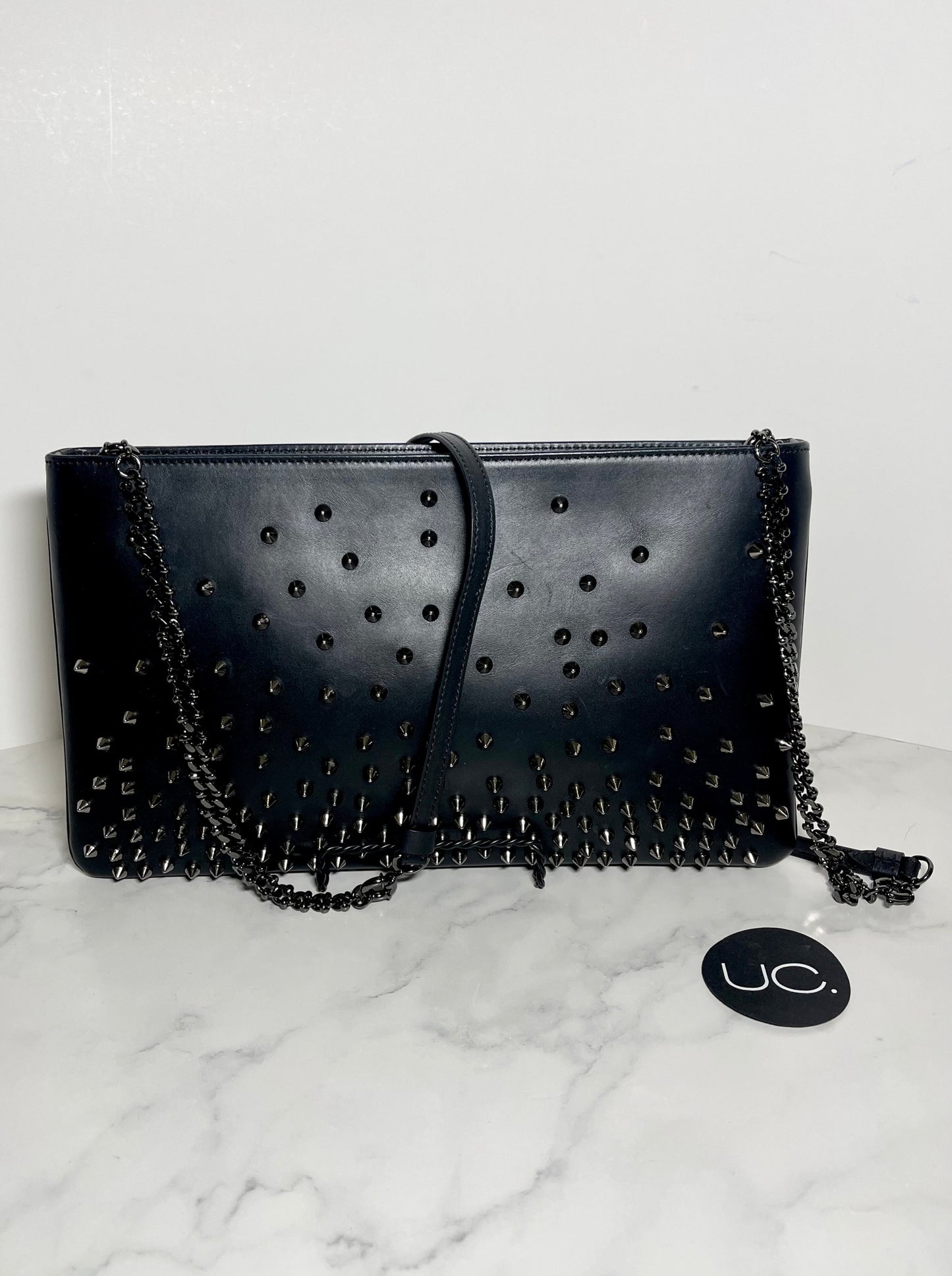 Christian Louboutin Loubiposh Scattered Stud Crossbody/Clutch