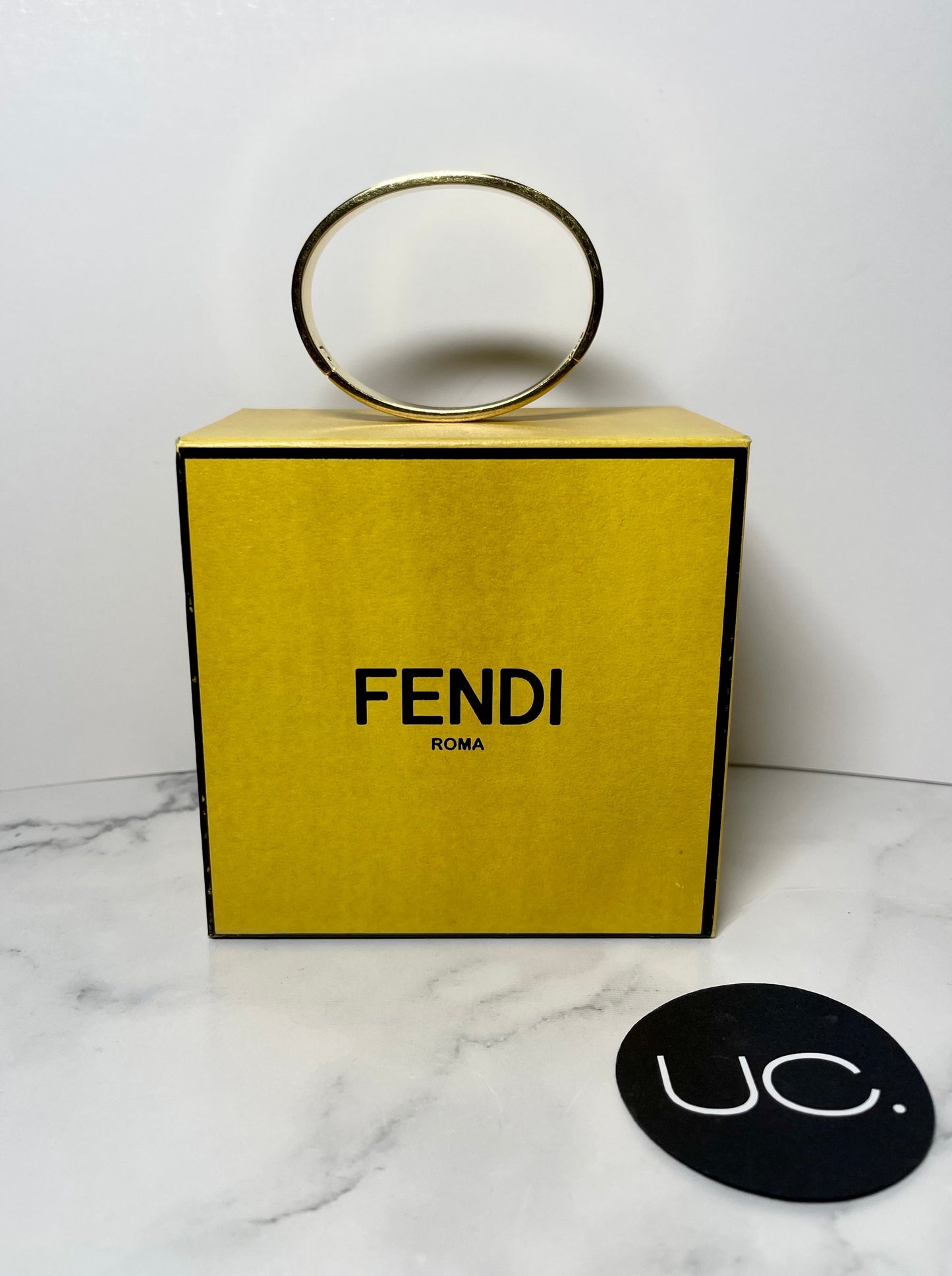 Forever Fendi Bracelet in Gold/Pastel Pink, Small