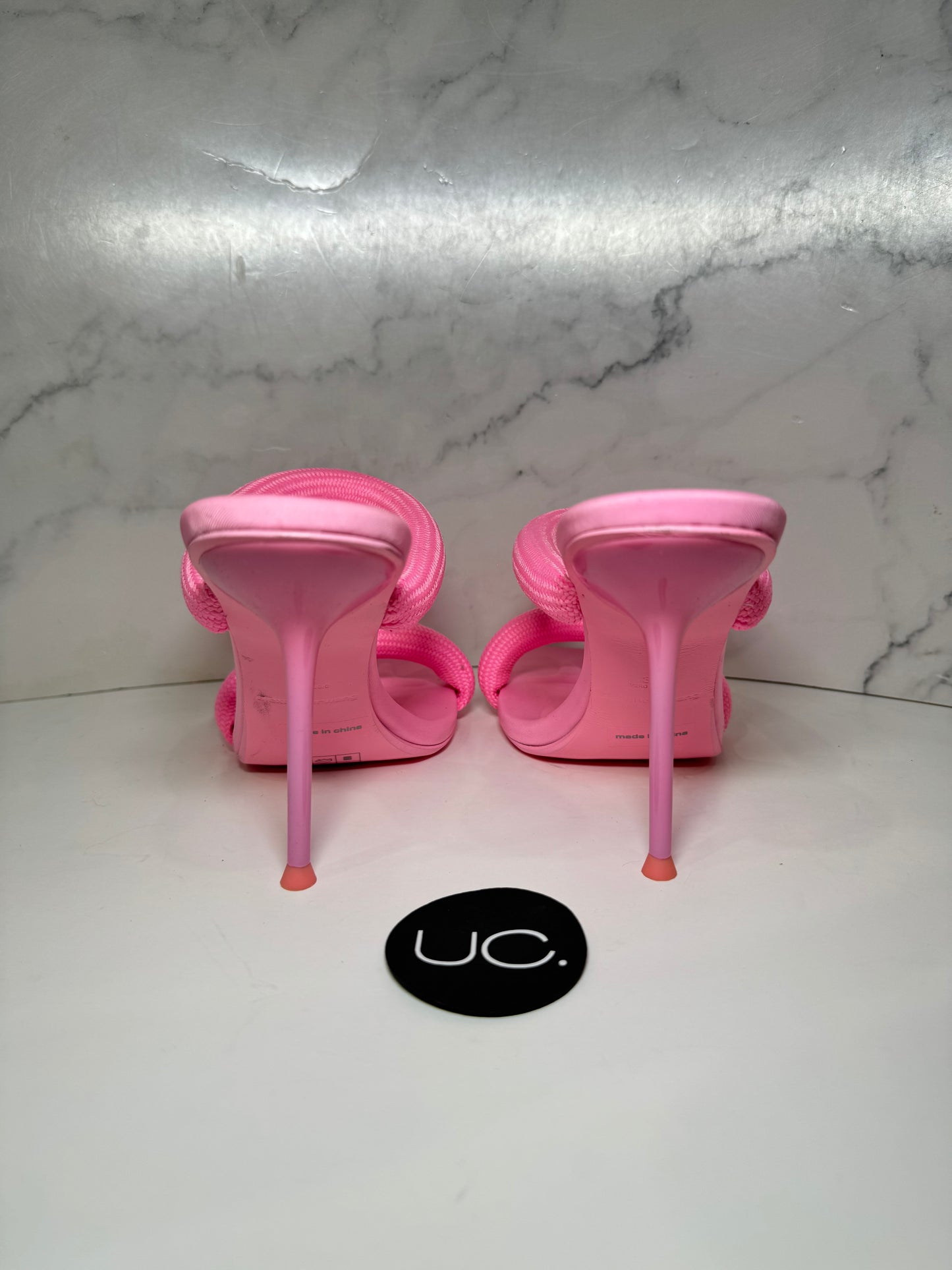 Alexander Wang Julie Padded Slide Sandal, Pink, Size 38