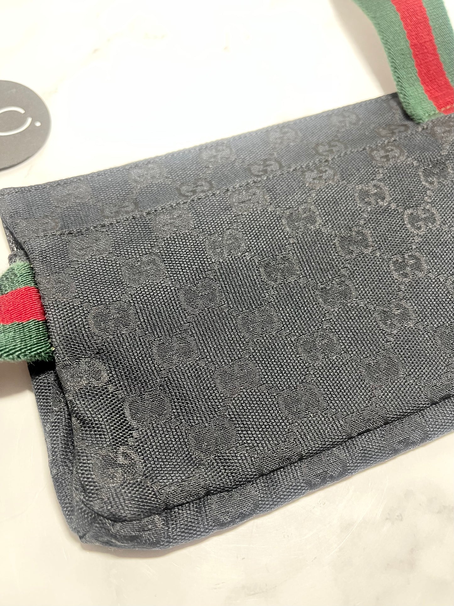 Gucci GG Canvas Web Belt Bag, Black