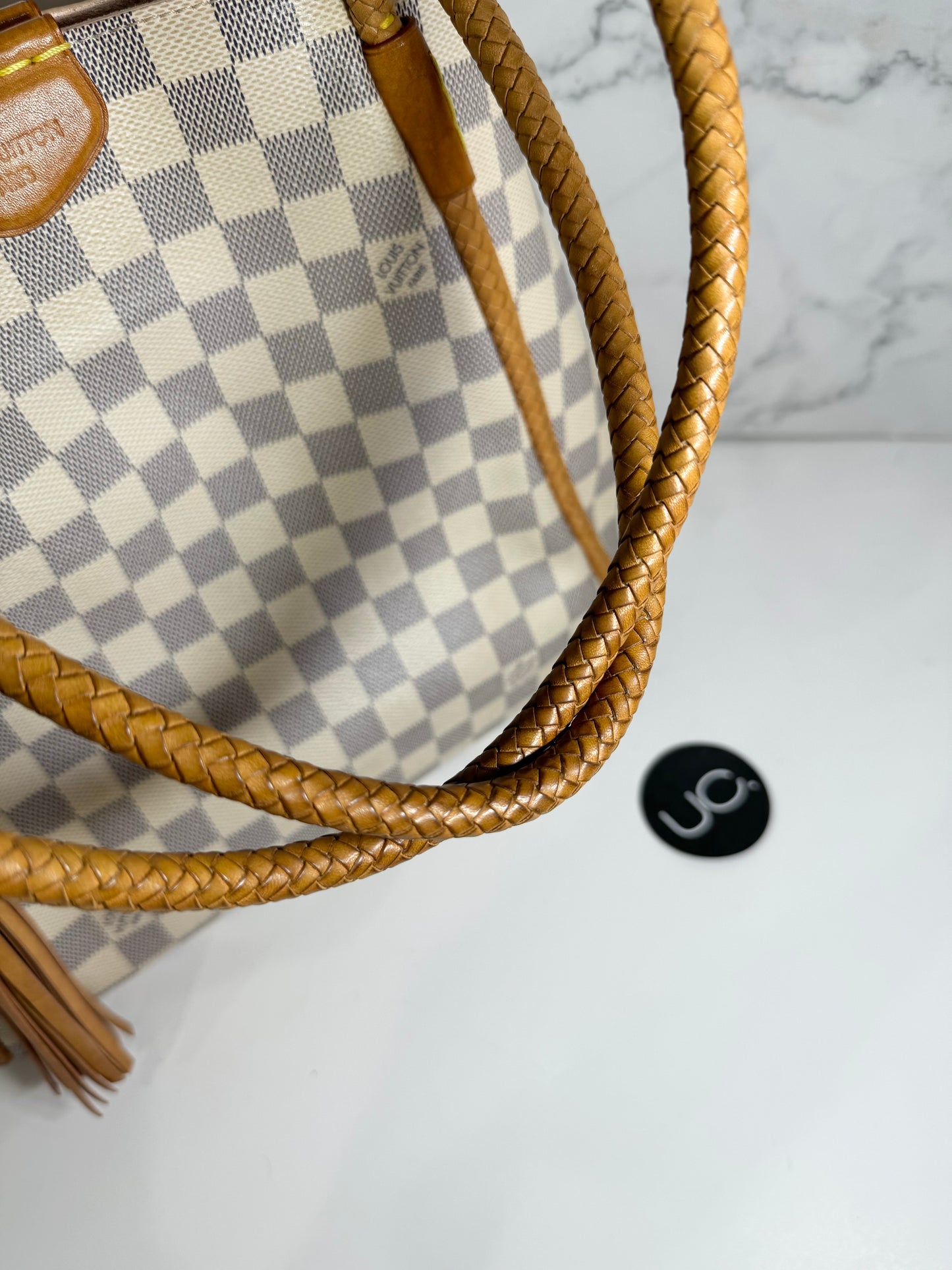 Louis Vuitton Propriano Handbag Damier Azur
