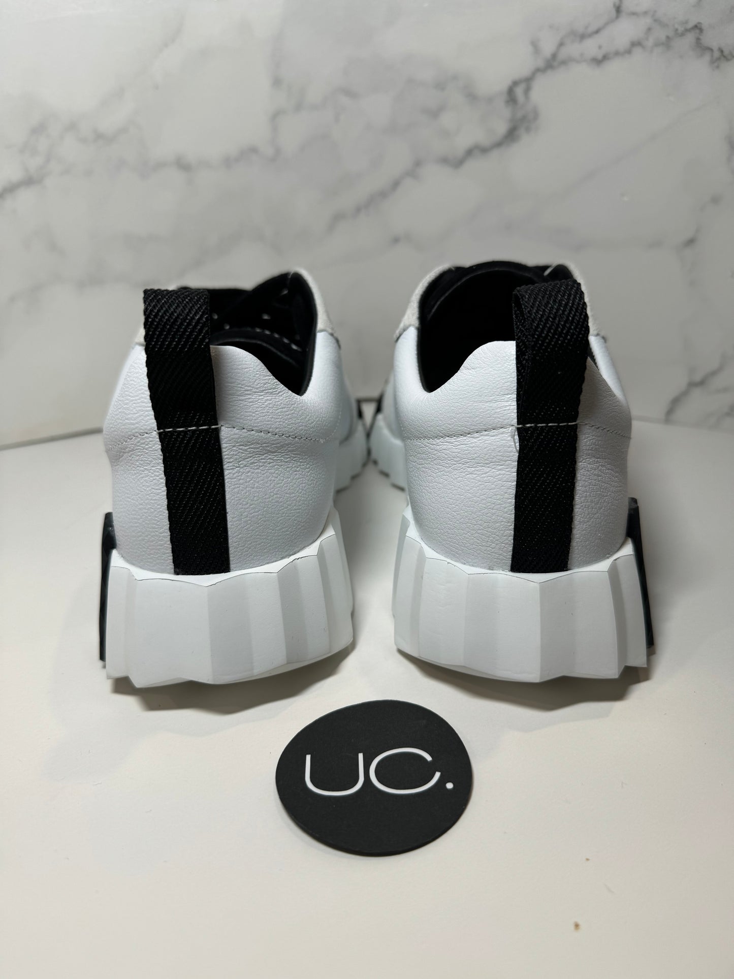 Hermes Bouncing Sneaker, Black/White, Size 38