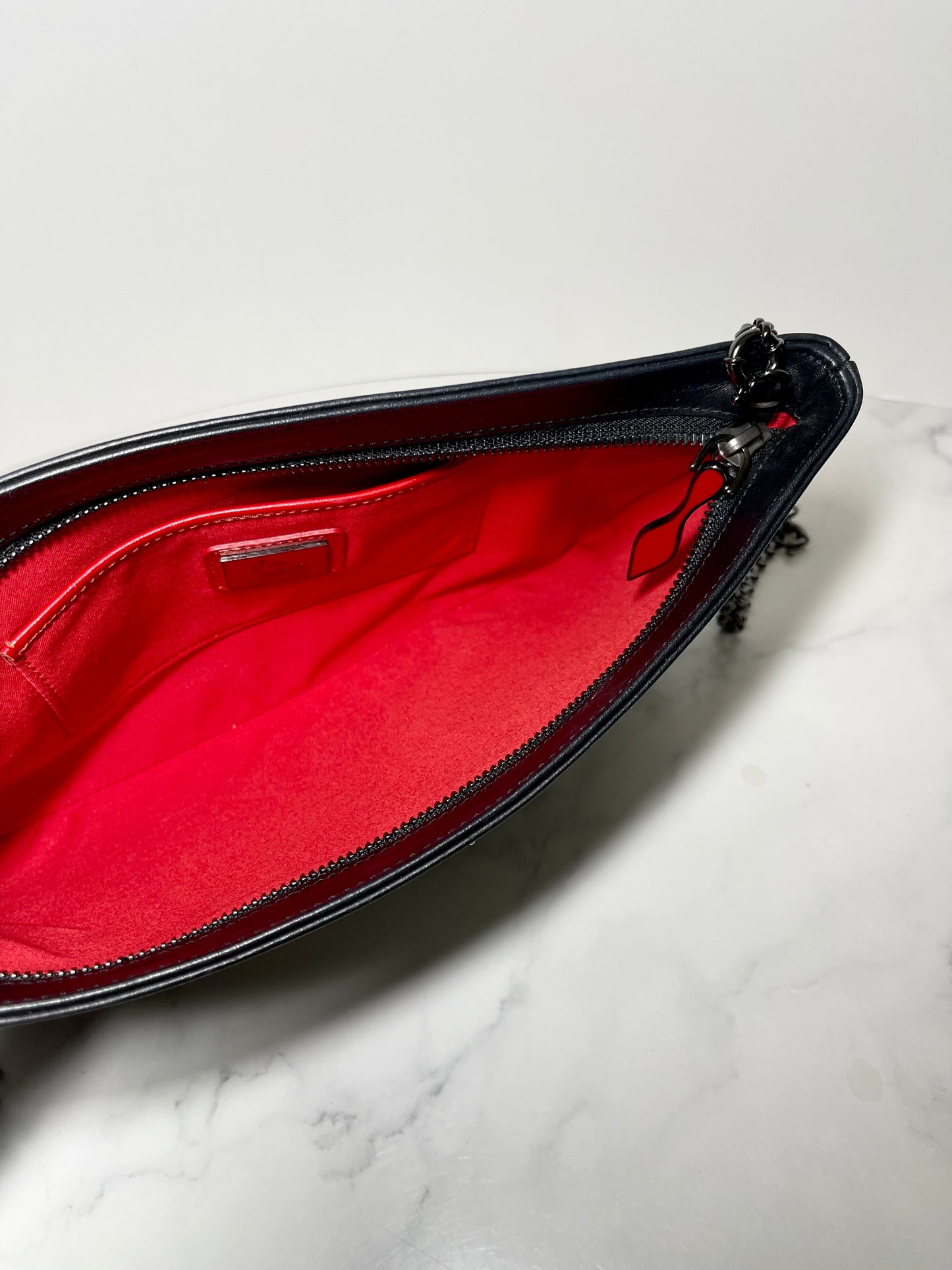 Christian Louboutin Loubiposh Scattered Stud Crossbody/Clutch