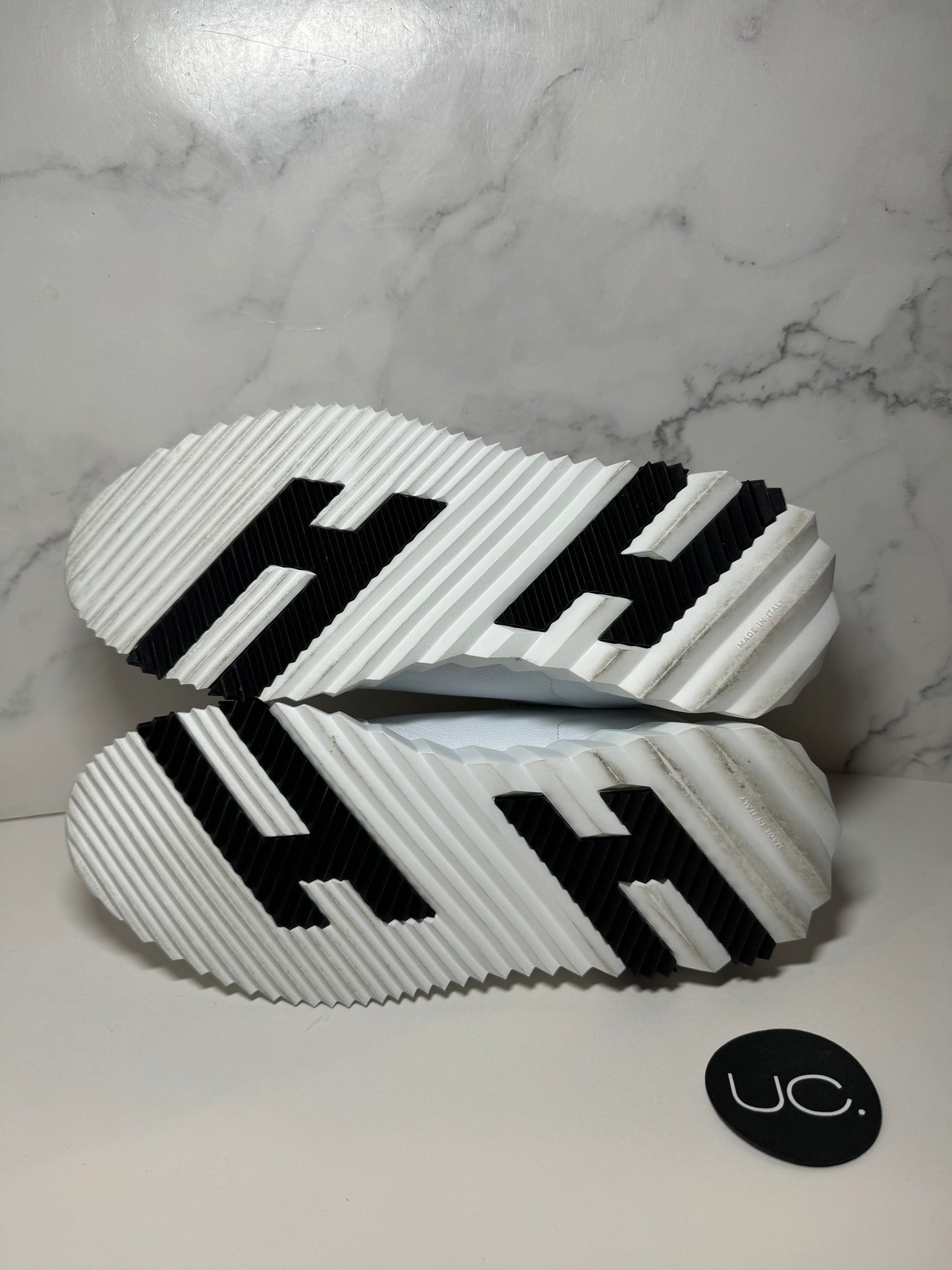 Hermes Bouncing Sneaker, Black/White, Size 38