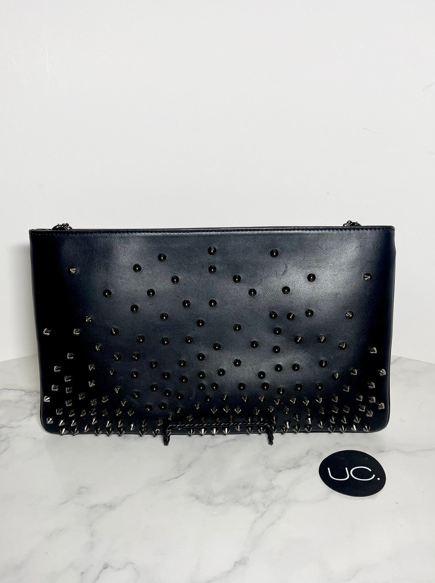 Christian Louboutin Loubiposh Scattered Stud Crossbody/Clutch