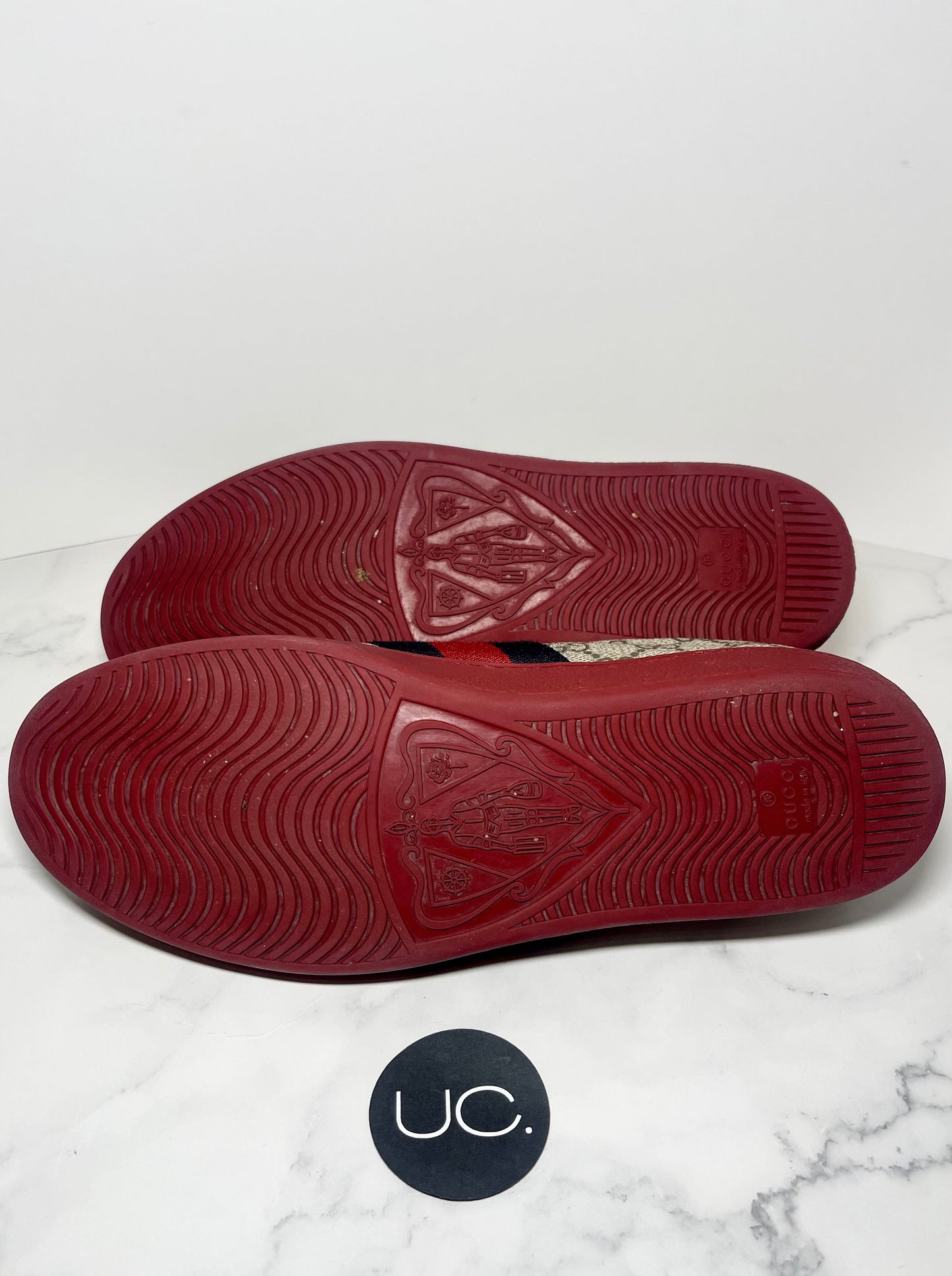 Gucci Men's Ace GG Supreme Sneaker, Size 8