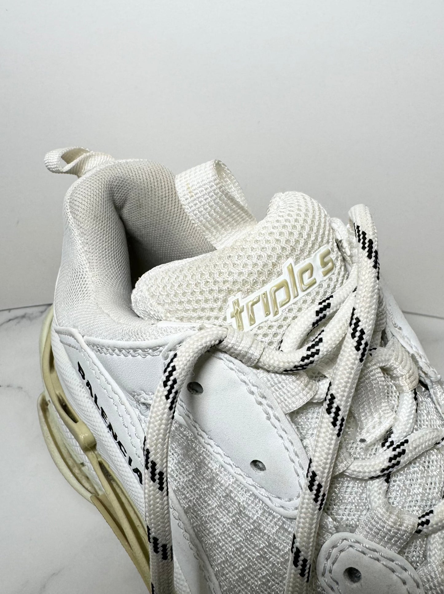 Balenciaga Triple S Sneaker in White, Size 37