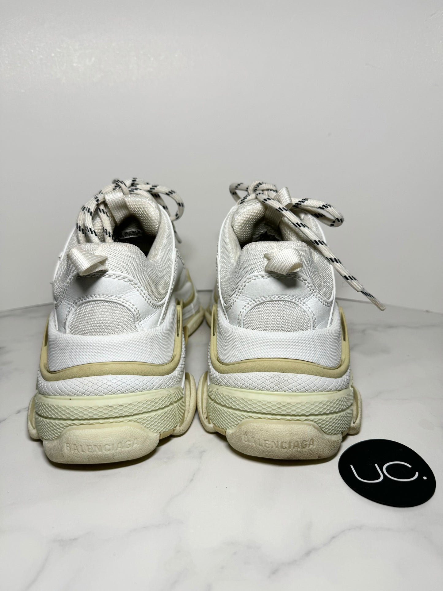 Balenciaga Triple S Sneaker in White, Size 37