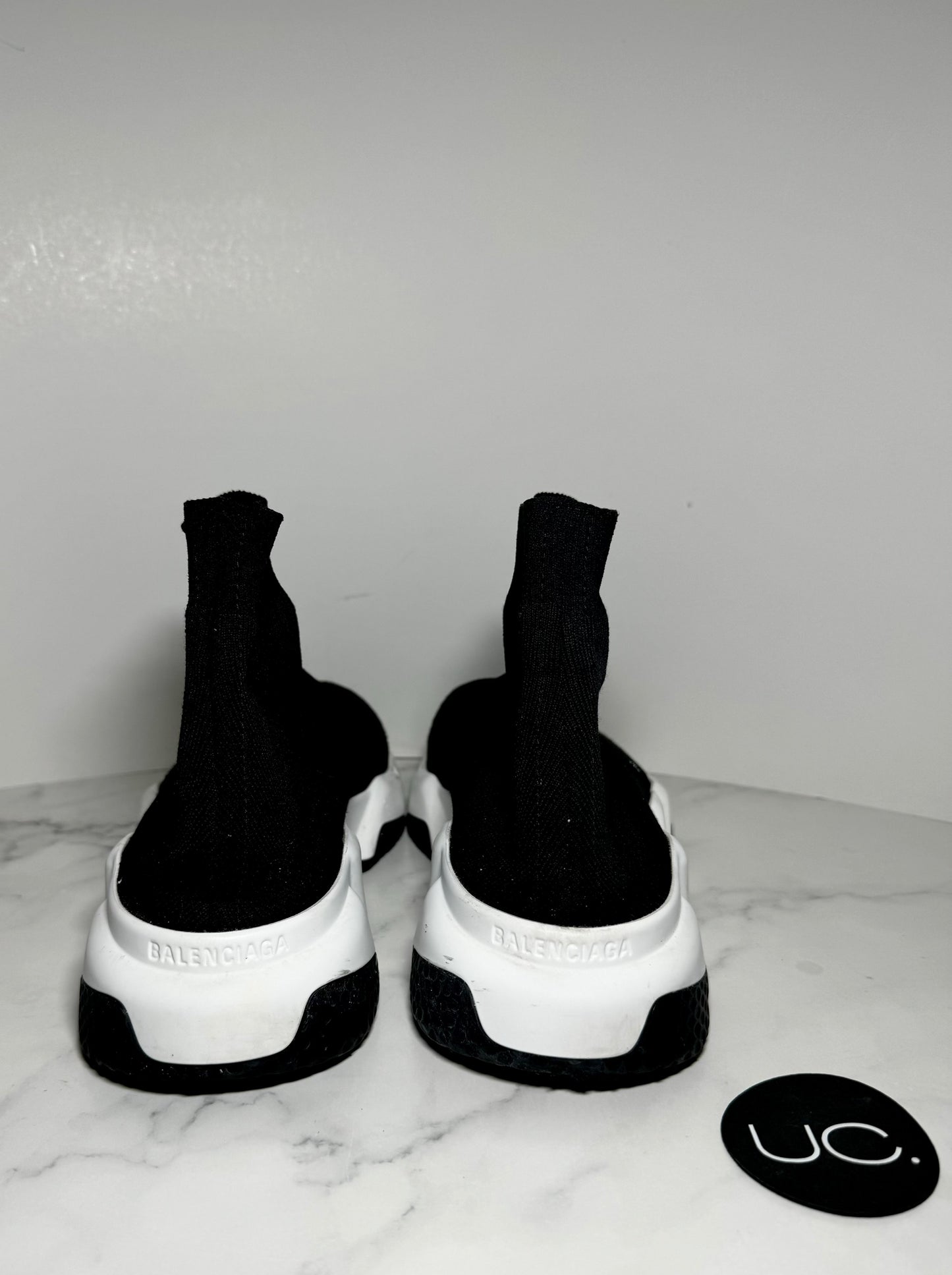 Balenciaga Speed Recycled Knit Sneaker, Women's, Size 8, Black