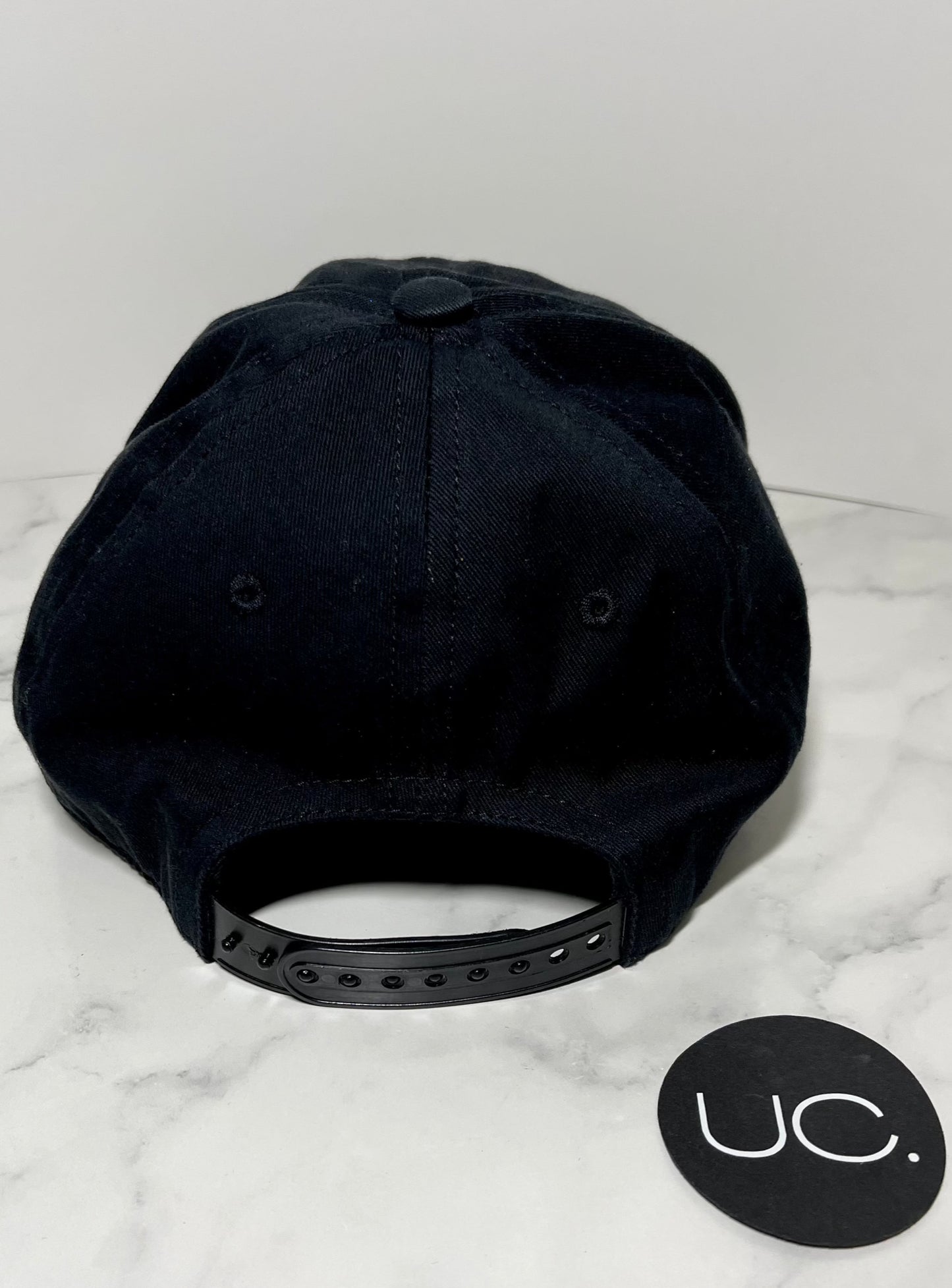 Burberry Horseferry Motif Cotton Twill Baseball Cap, Black, Size Large