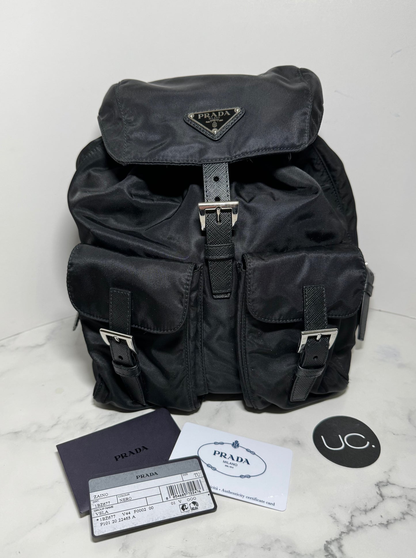 Prada Re-Nylon Backpack, NWT, Small, Black