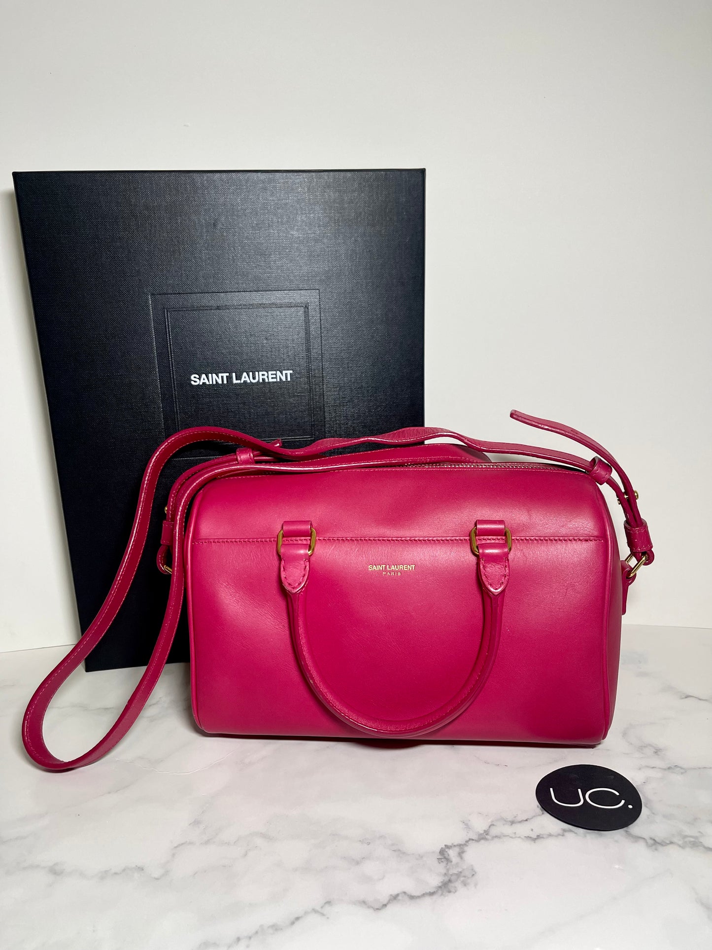 Saint Laurent Classic Baby Duffle in Pink