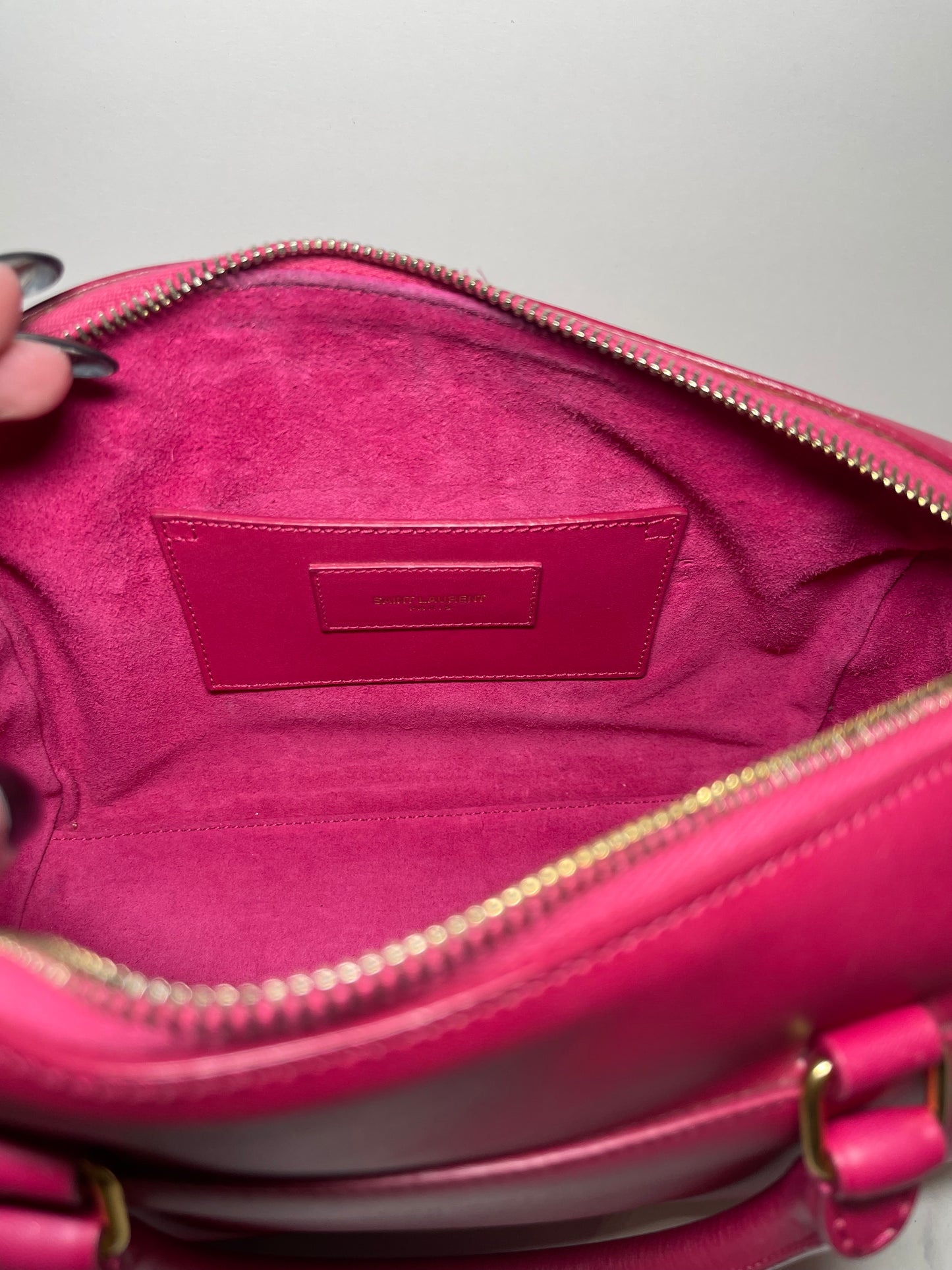 Saint Laurent Classic Baby Duffle in Pink