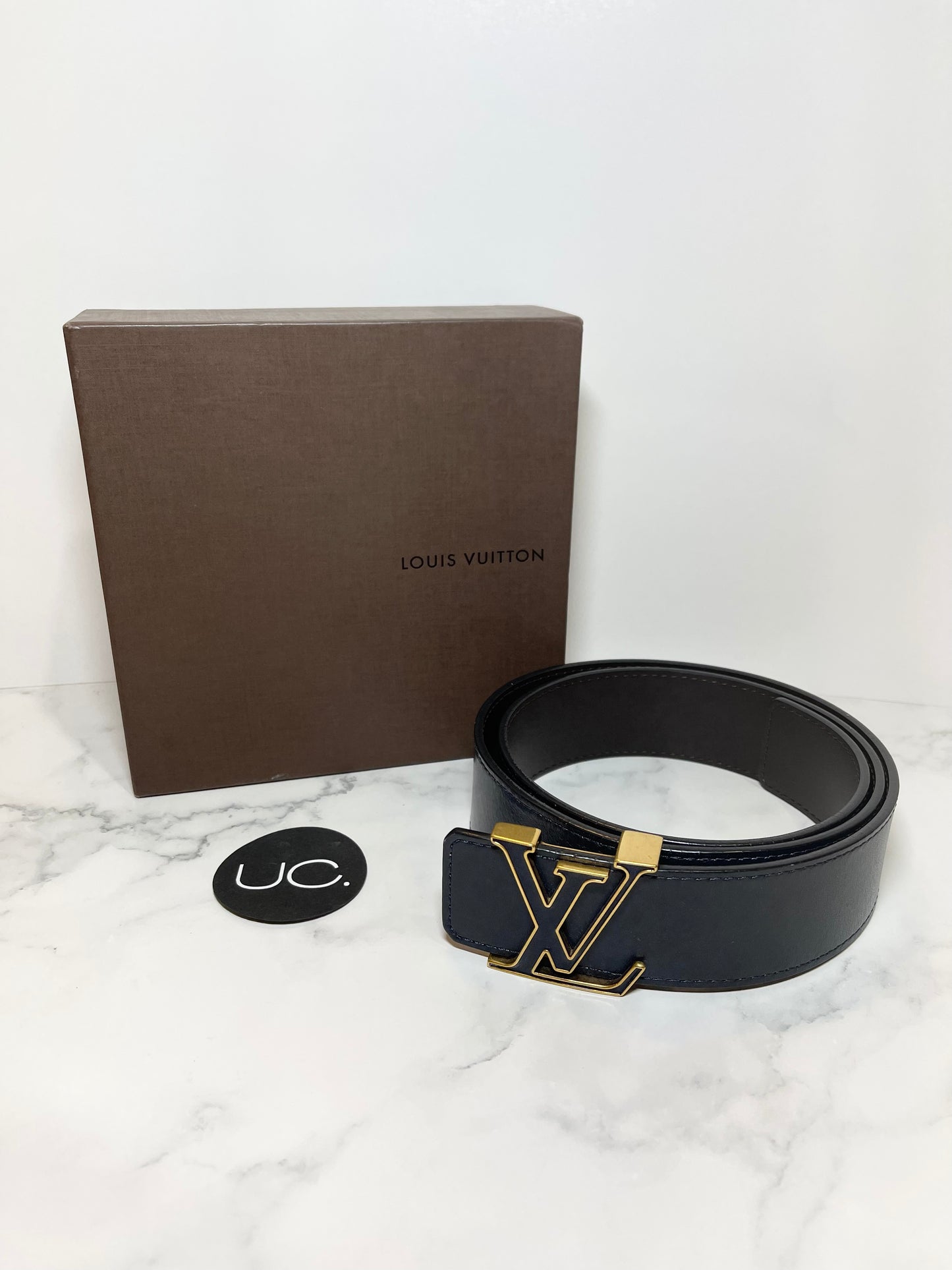 Louis Vuitton Initiales Belt, Size 85