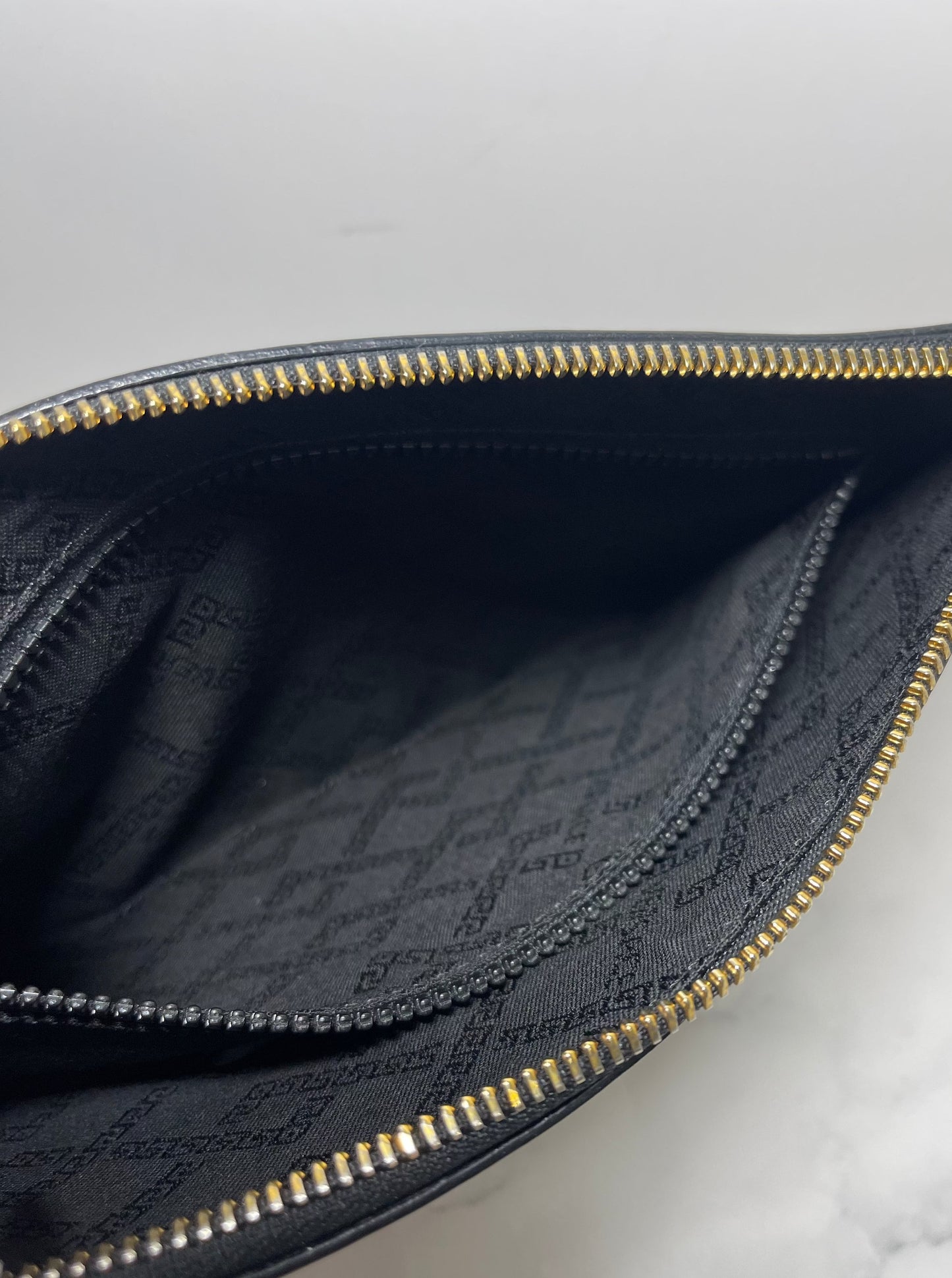 Versace Patch Clutch with Removable Wristlet