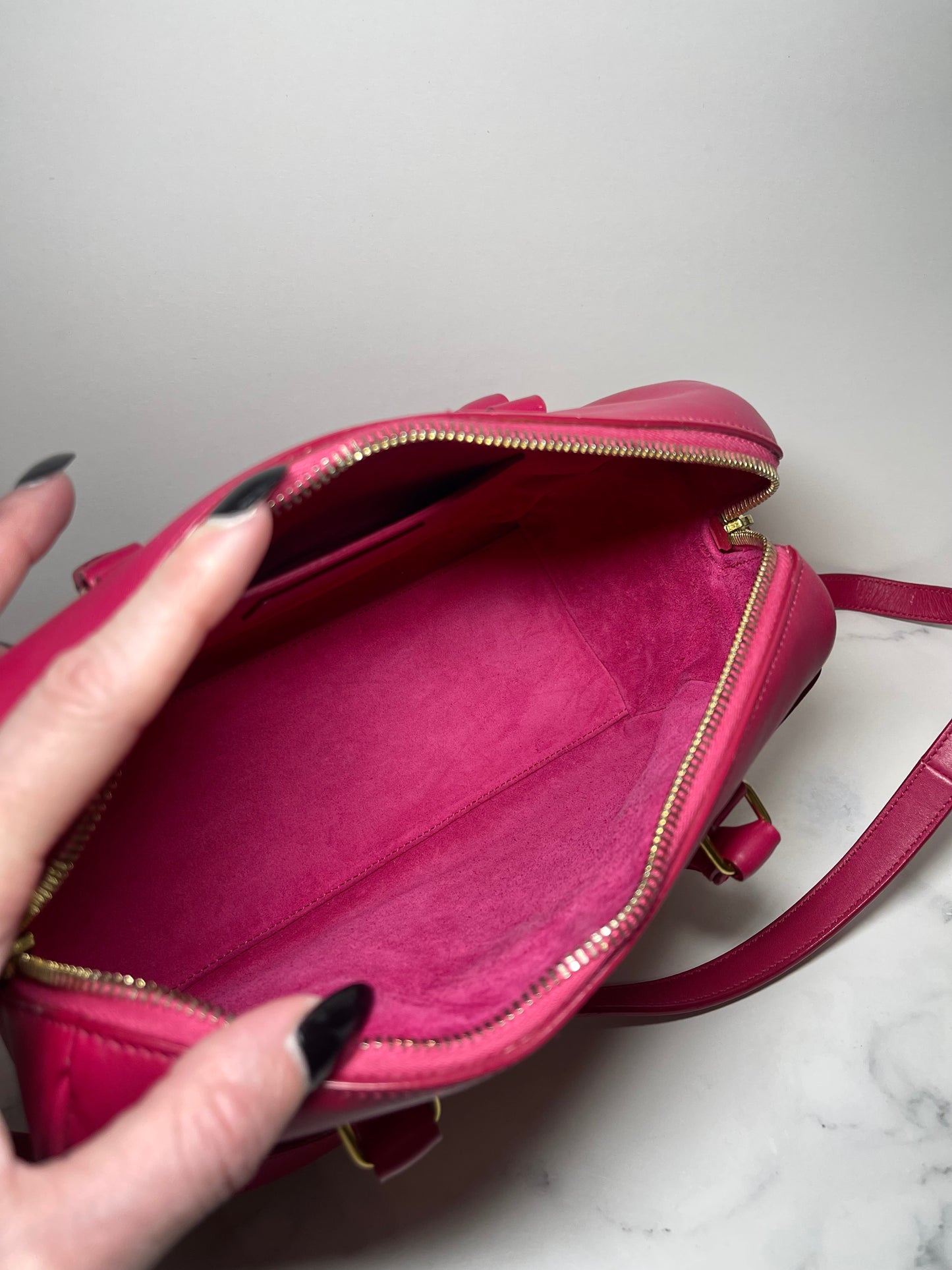 Saint Laurent Classic Baby Duffle in Pink