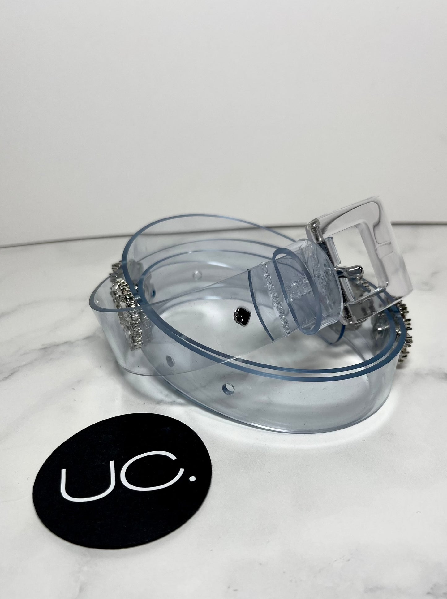 Kate Spade Clear Jeweled Belt, Small