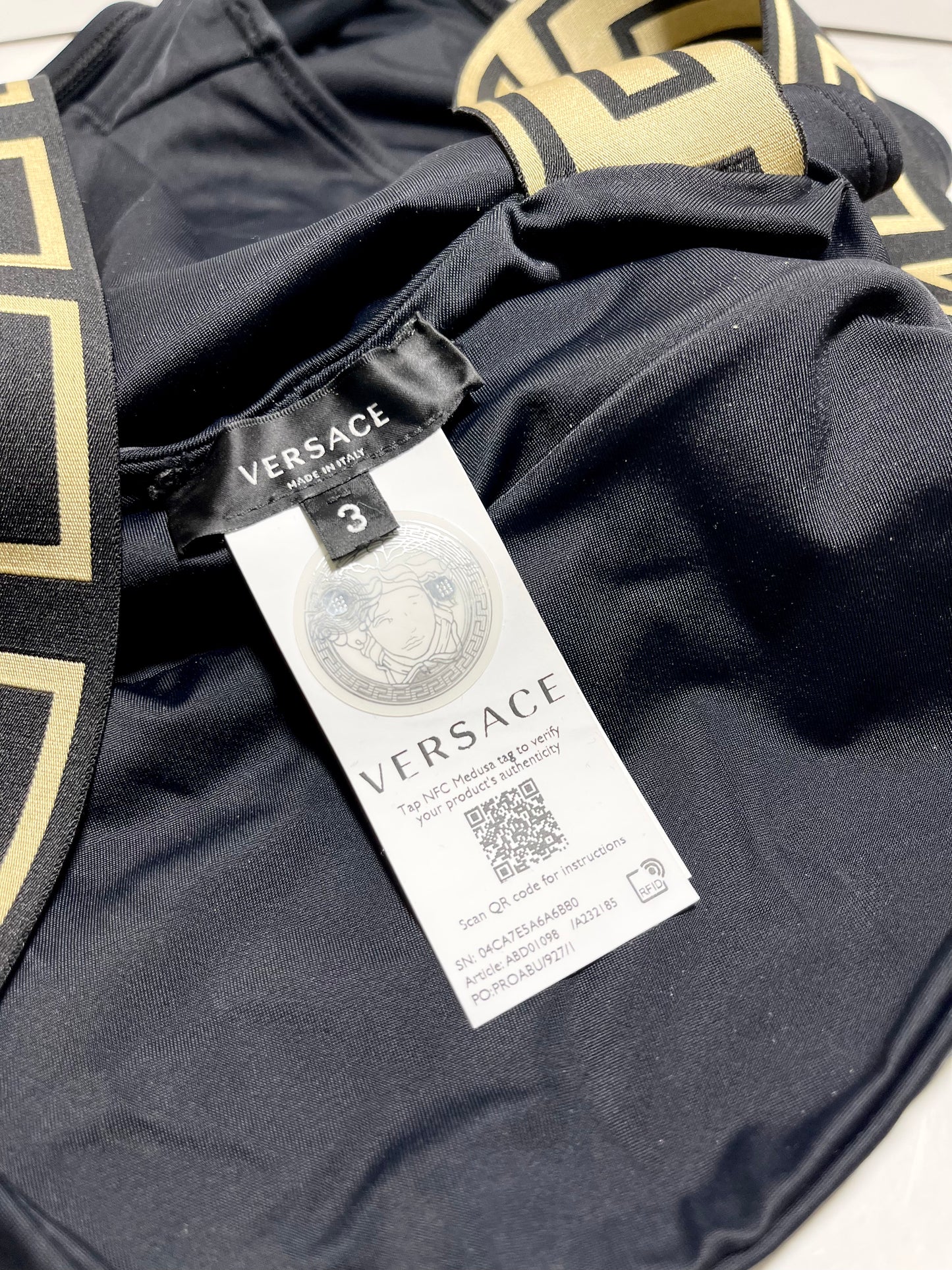 Versace Greca Border One-Piece Swimsuit