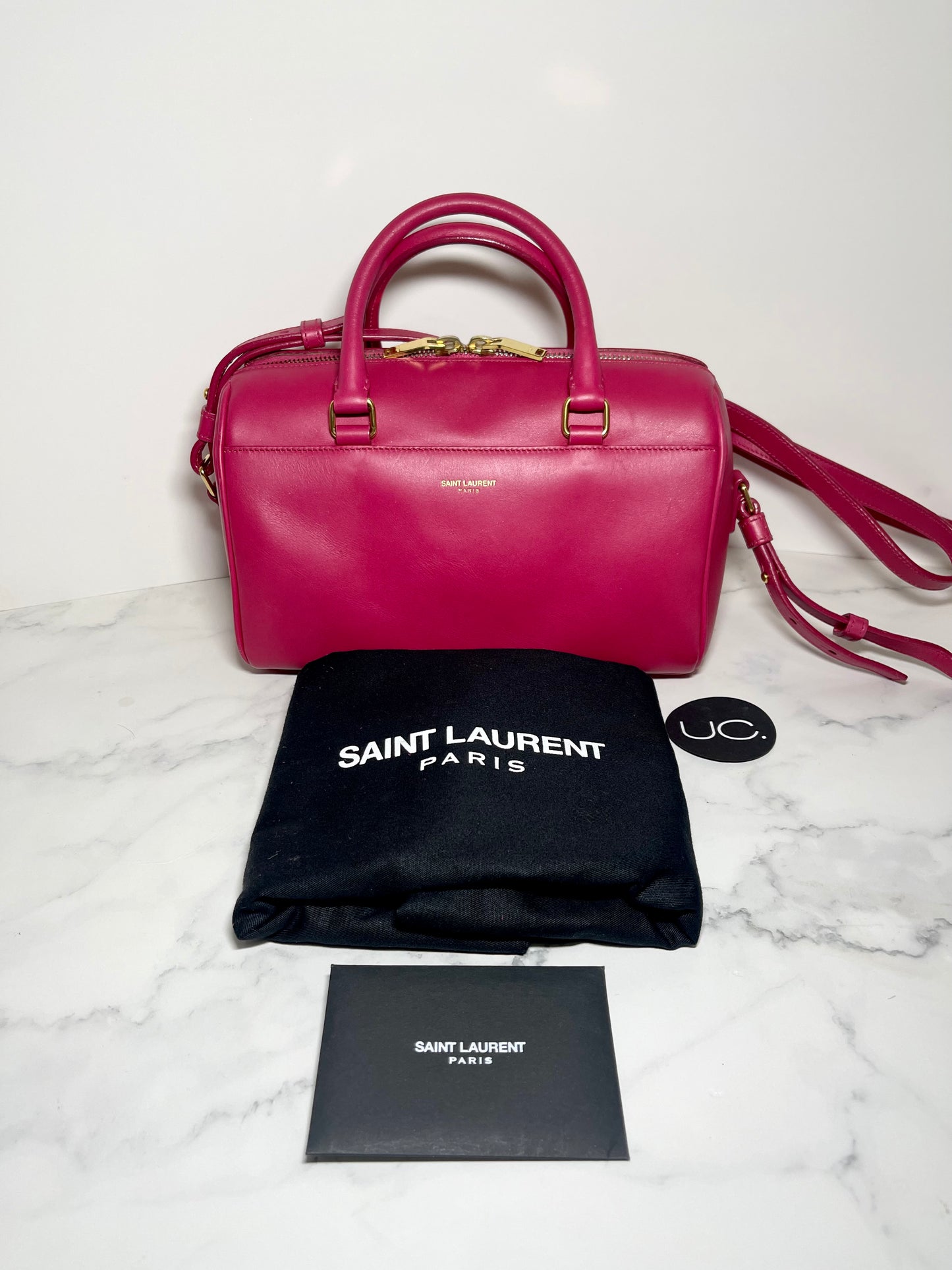Saint Laurent Classic Baby Duffle in Pink