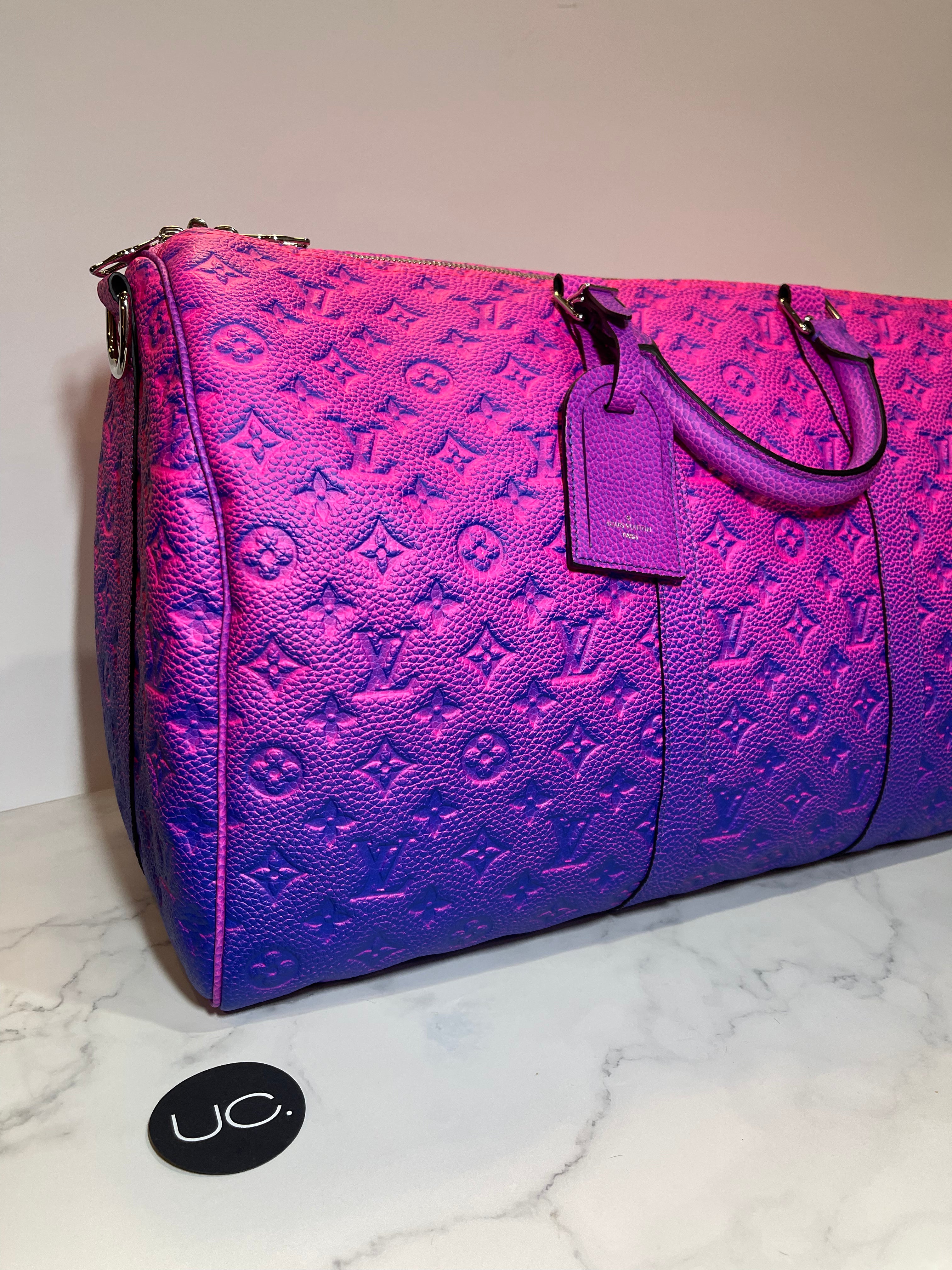 New Louis Vuitton Keepall B 50 Illusion M59713 💯% Authentic Pink
