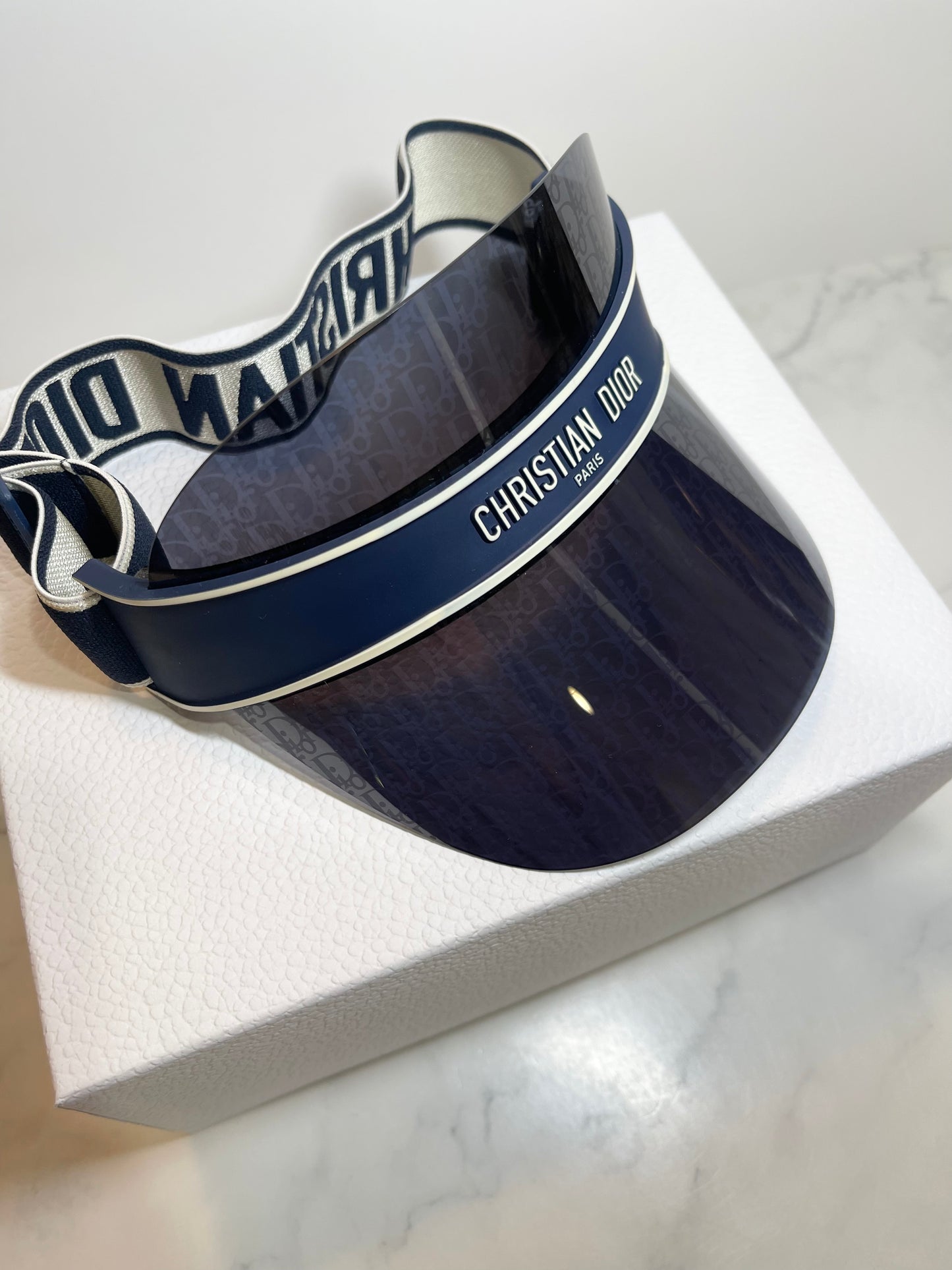 Christian Dior DIORCLUB V1U Blue Dior Oblique Visor
