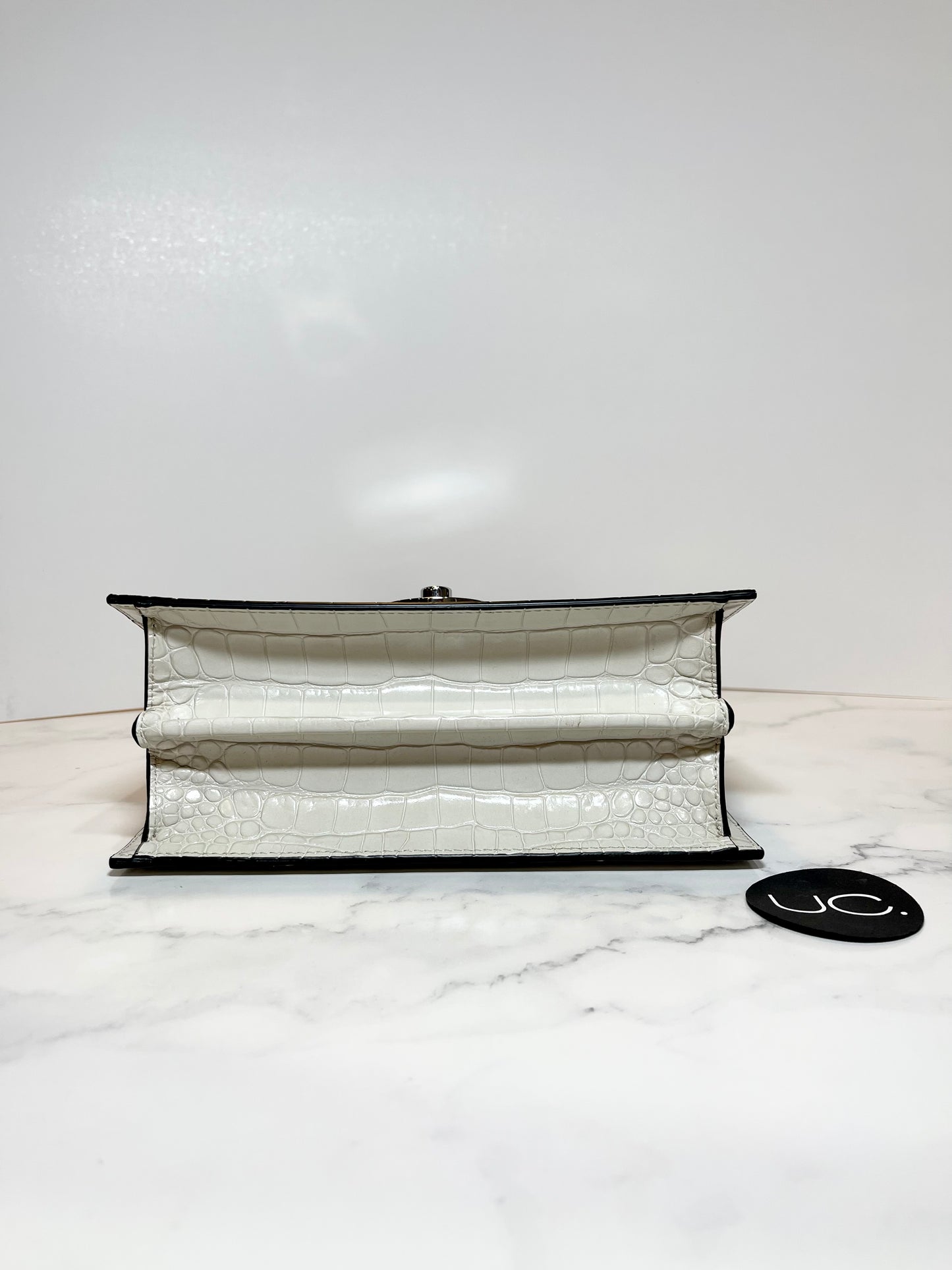 Christian Louboutin Elisa Croc Crossbody, Ivory
