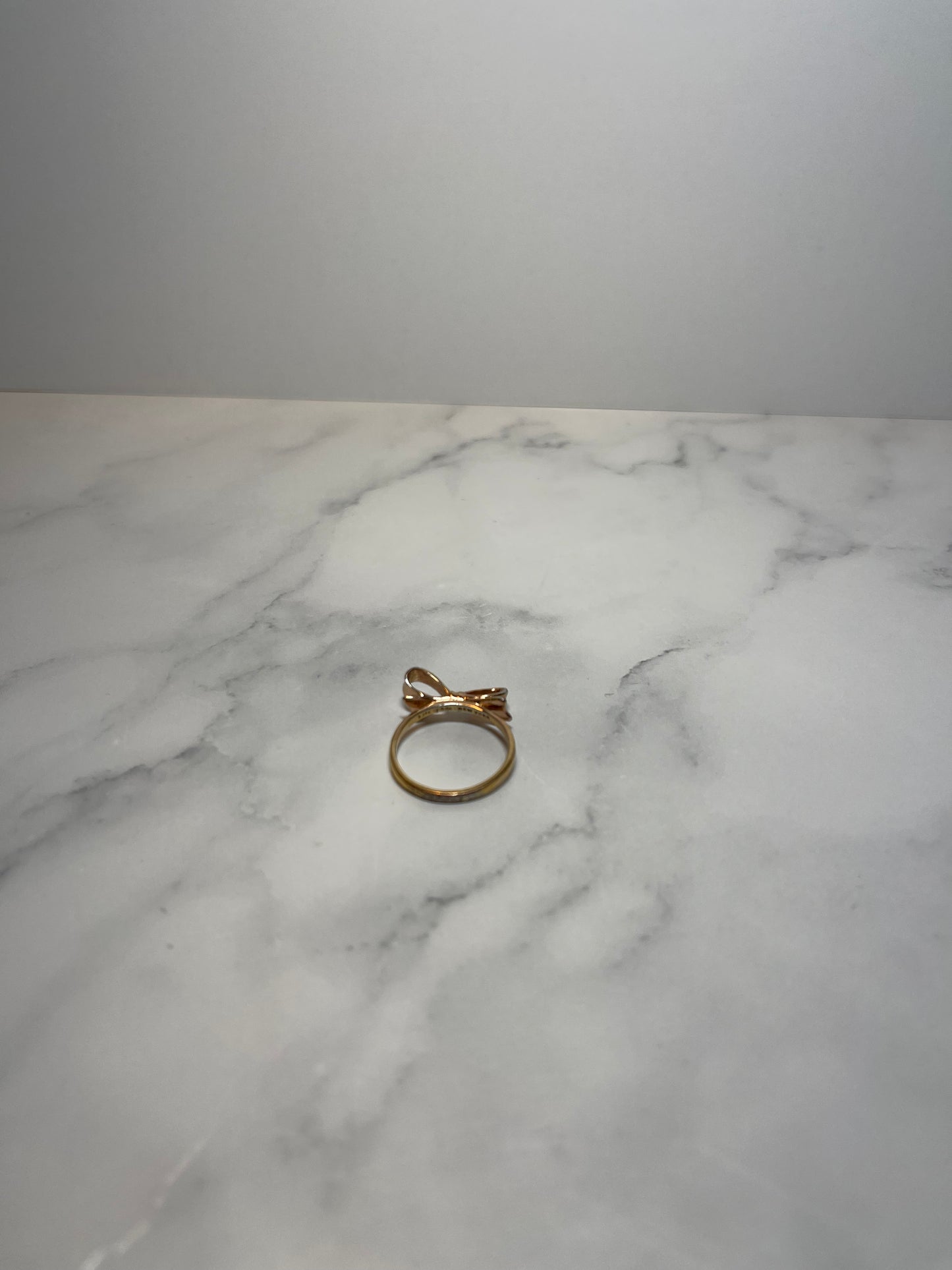 Kate Spade Skinny Bow Ring, Rose Gold, Size 8