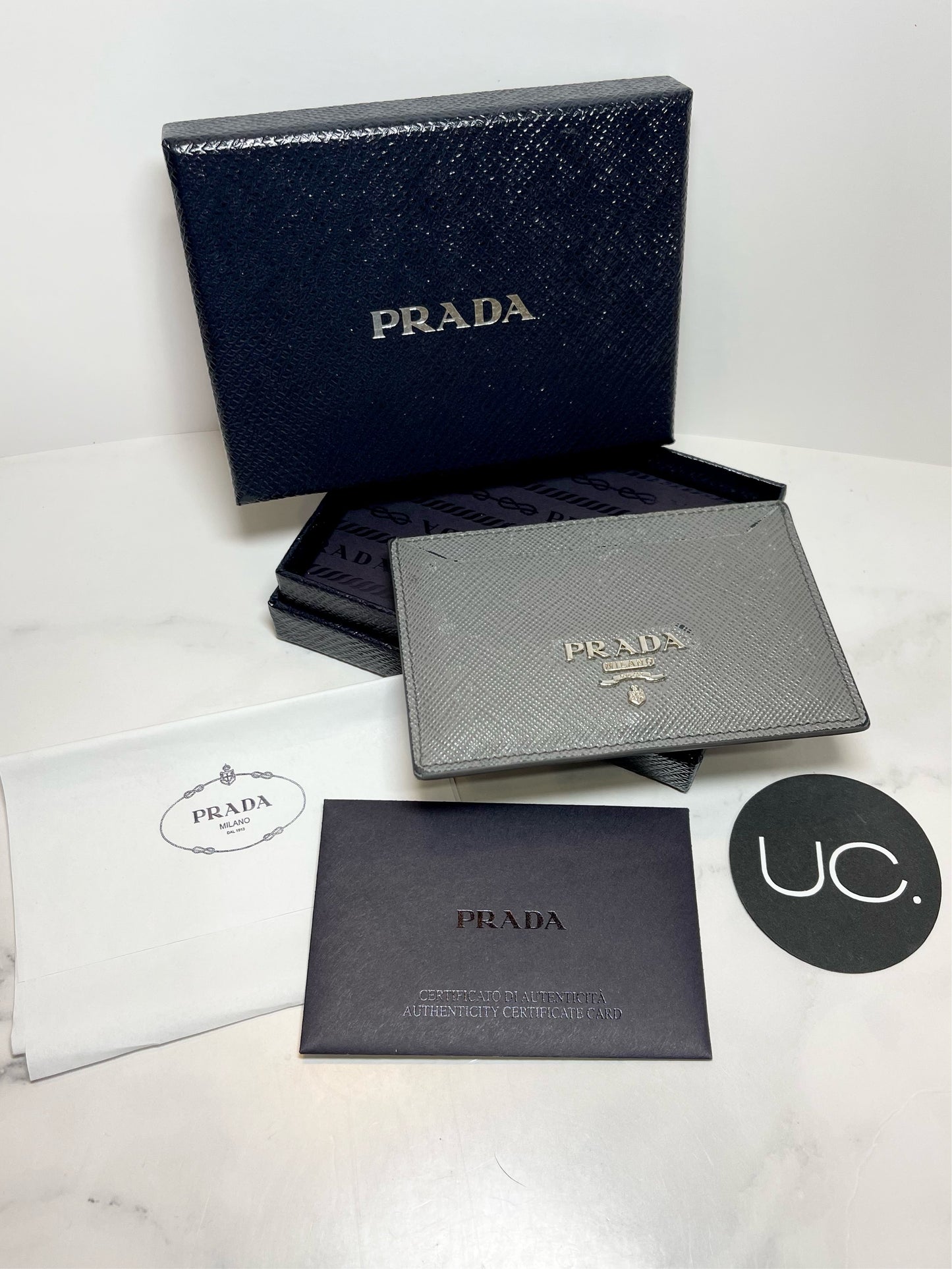 Prada Saffiano Leather Card Holder
