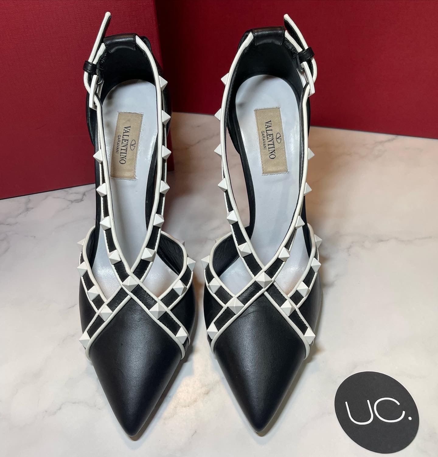 Valentino D’Orsay Rockstud Pumps, Size 39