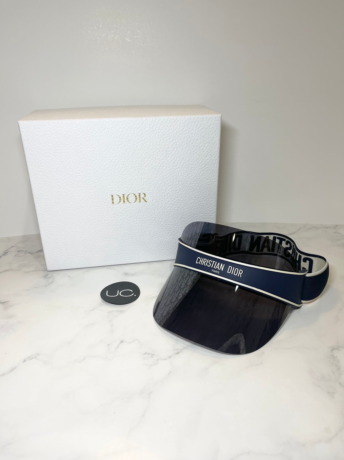 Christian Dior DIORCLUB V1U Blue Dior Oblique Visor