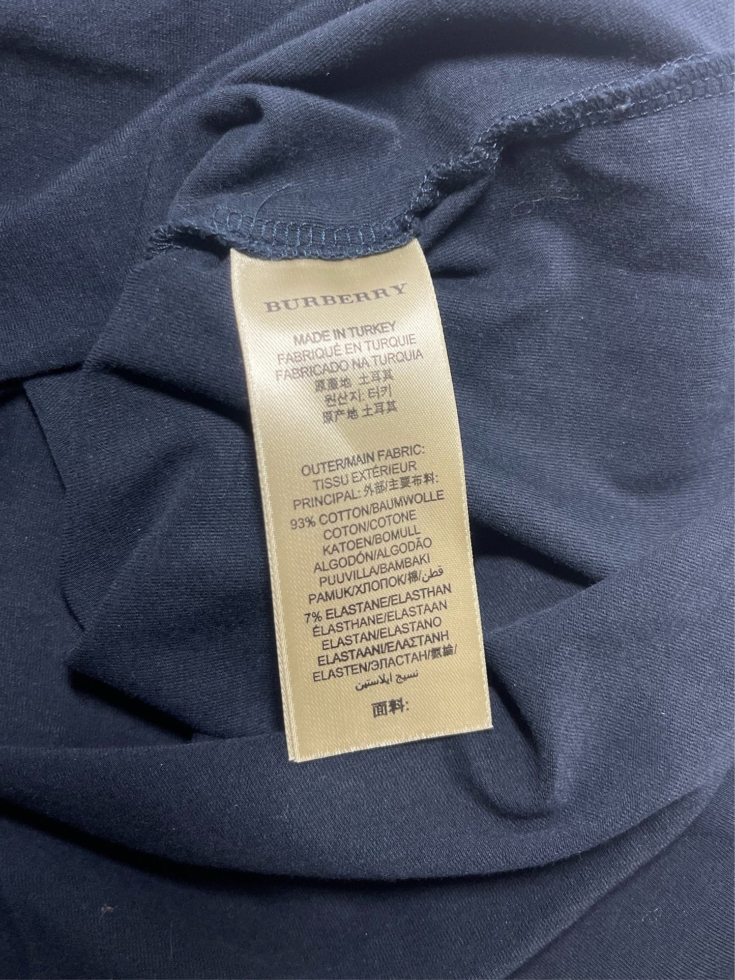 Burberry Check Cuff Tee