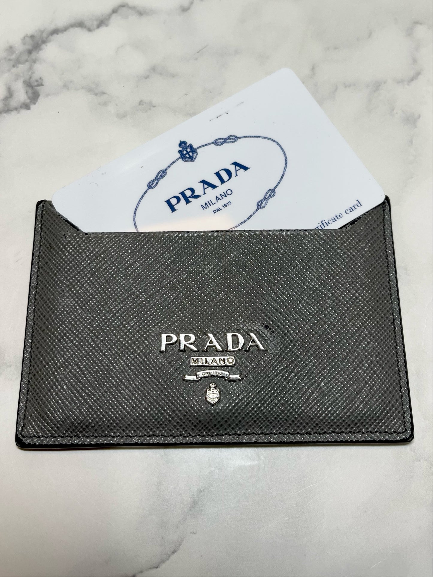 Prada Saffiano Leather Card Holder