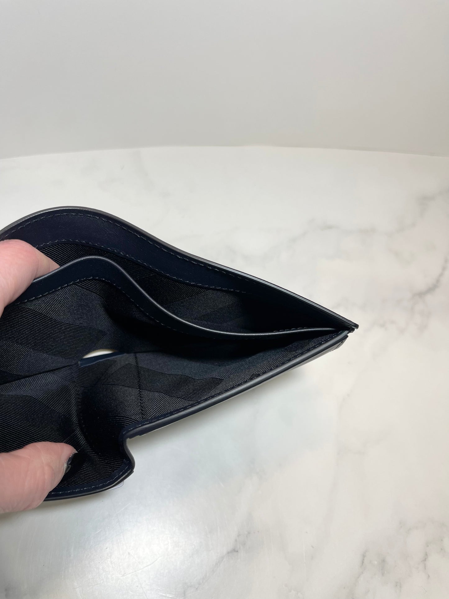 Burberry Navy Bifold Wallet