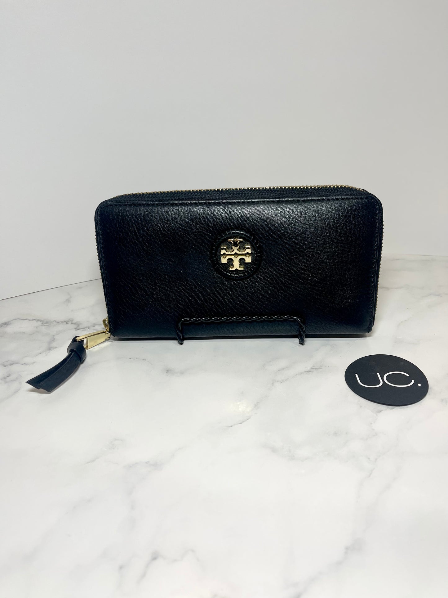 Tory Burch Logo Zippy Wallet