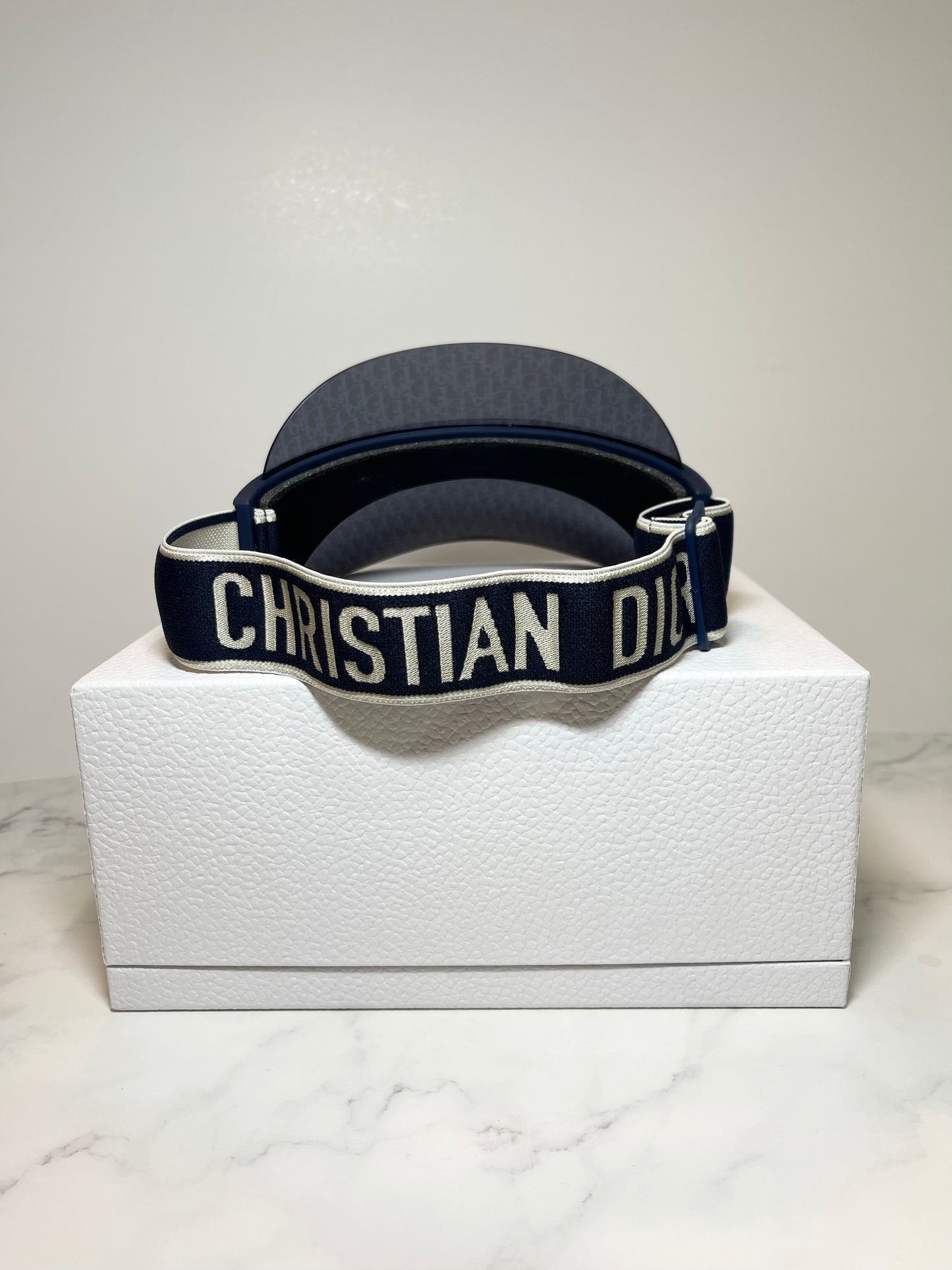 Christian Dior DIORCLUB V1U Blue Dior Oblique Visor