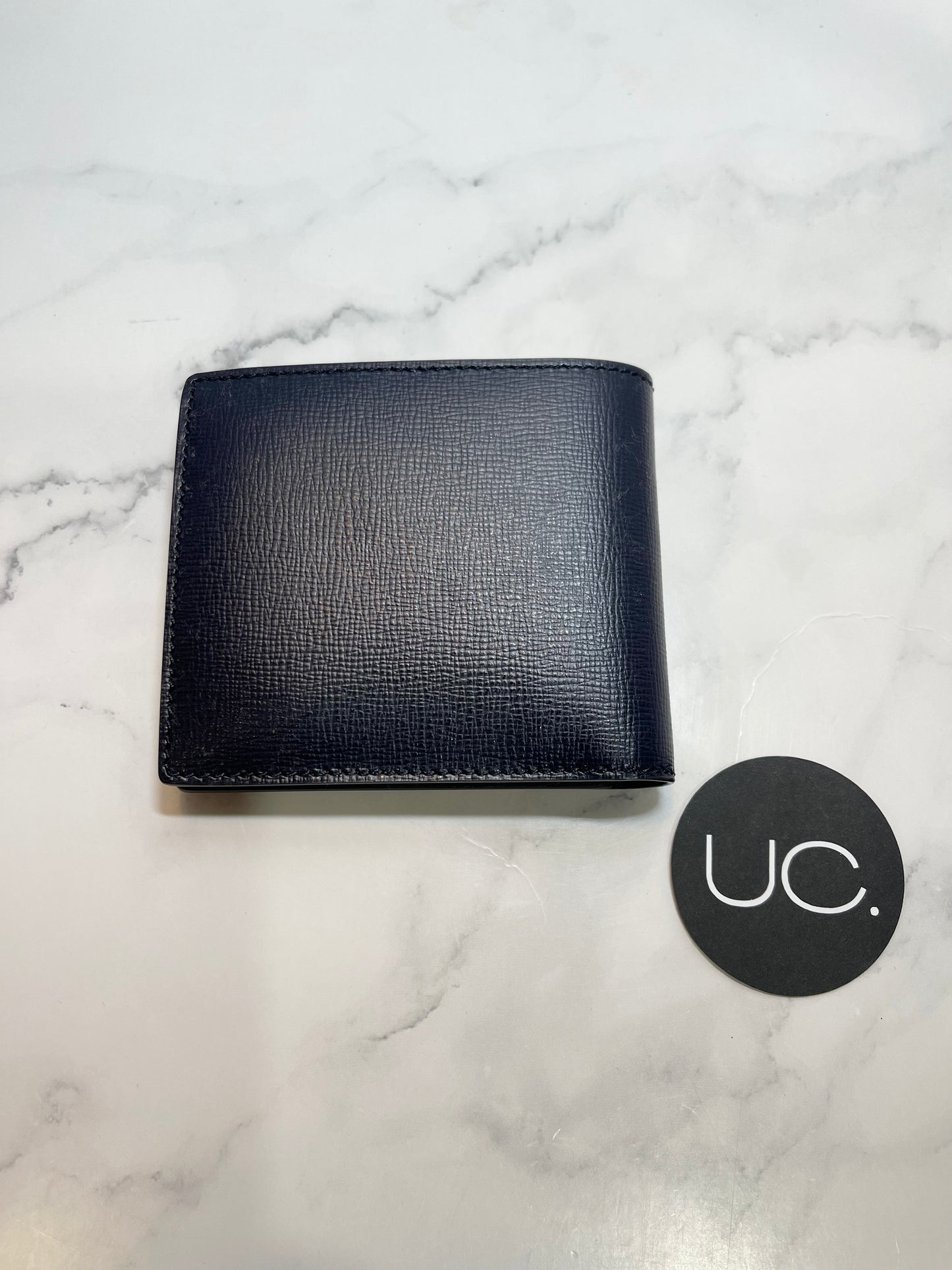 Burberry Navy Bifold Wallet