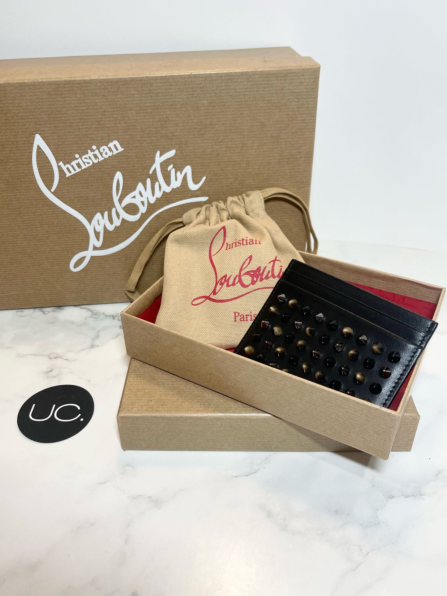 Christian Louboutin Kios Studded Card Holder