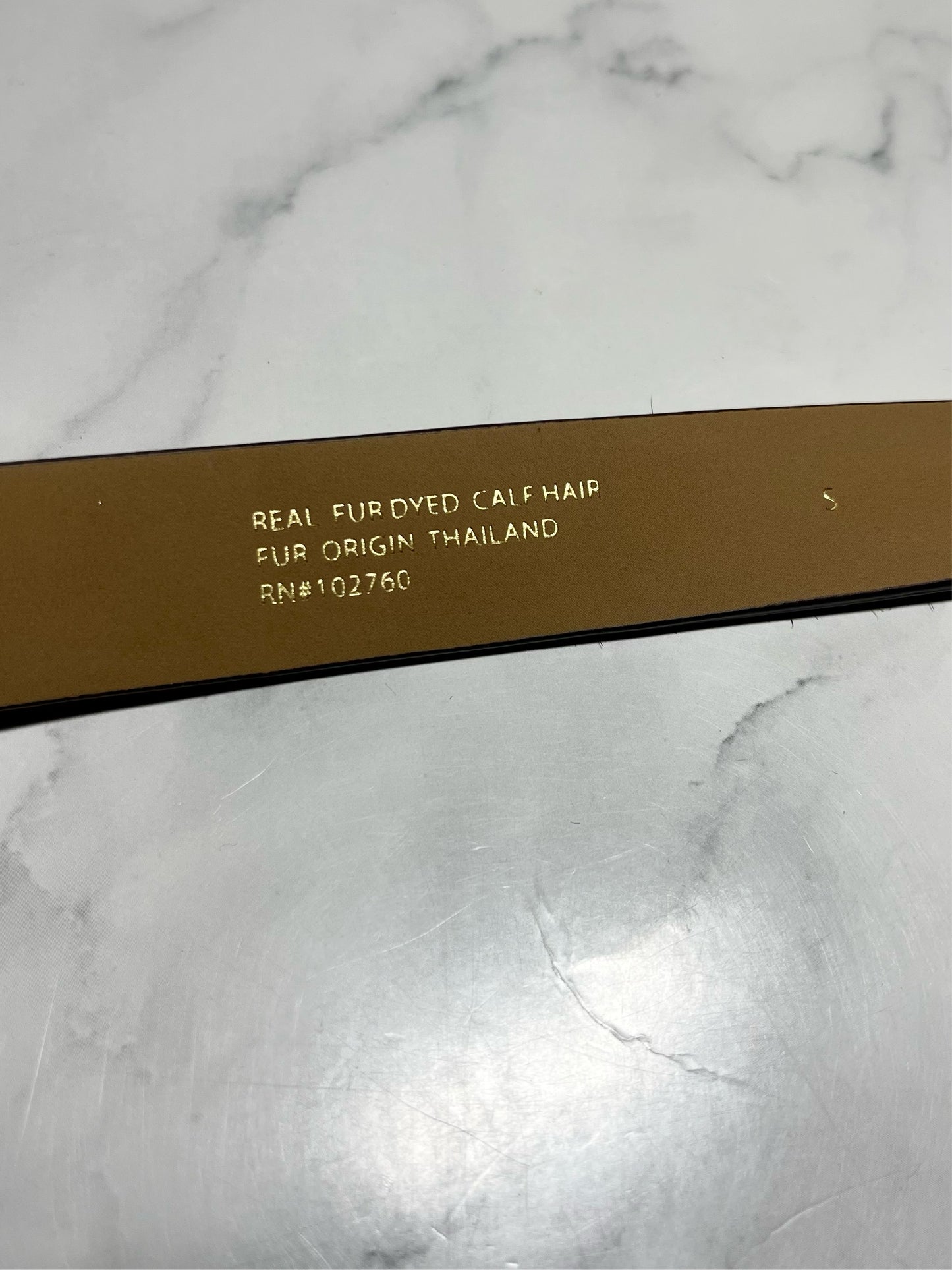 Kate Spade Leopard Haircalf Bow Belt