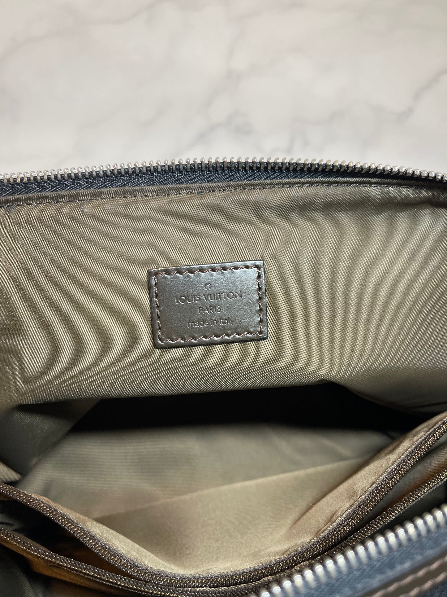 Louis Vuitton Black Damier Albatross Toiletry Bag