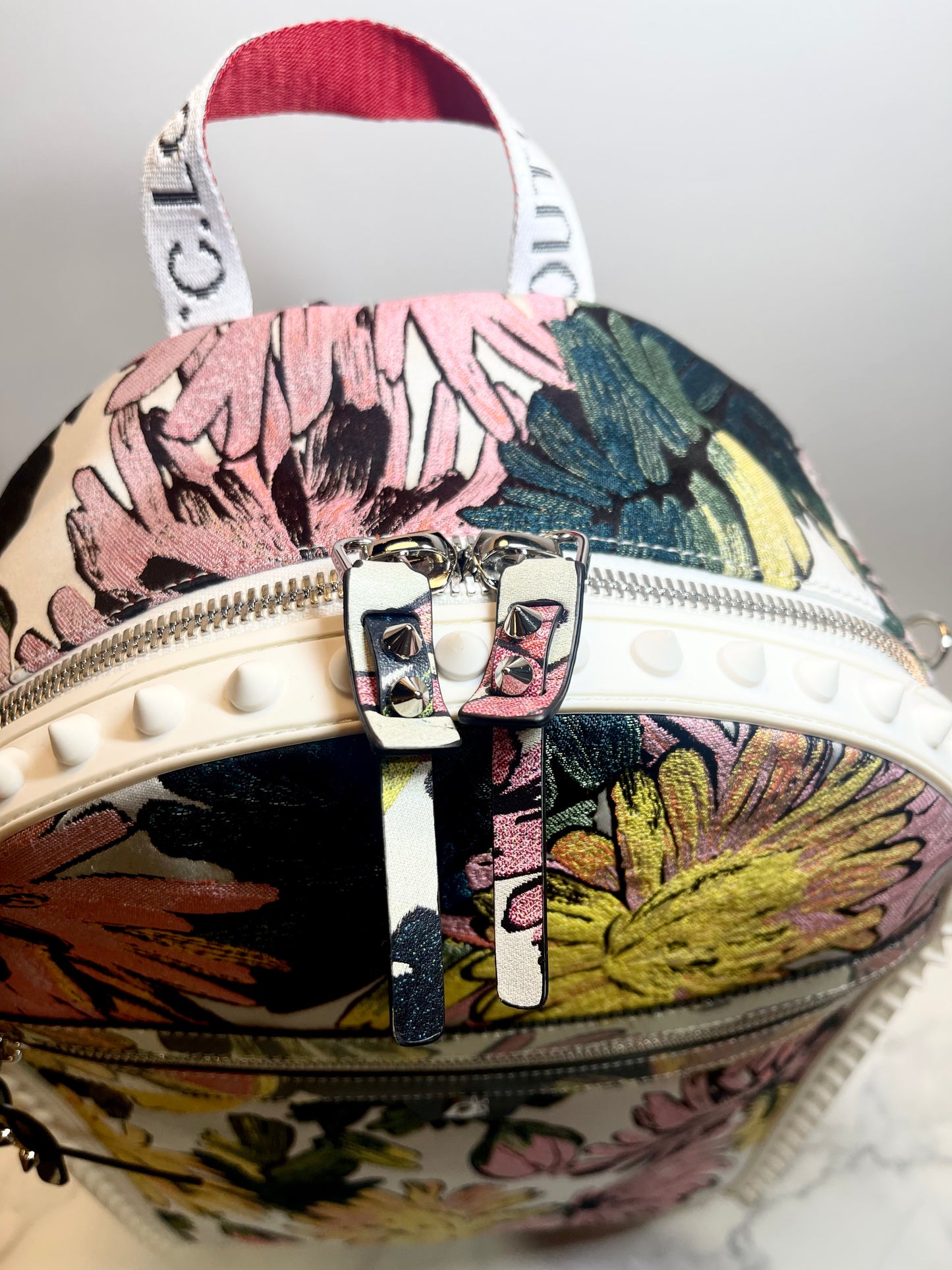 Christian Louboutin Backparis Floral Backpack