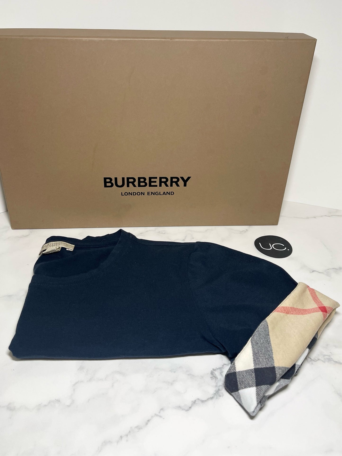 Burberry Check Cuff Tee