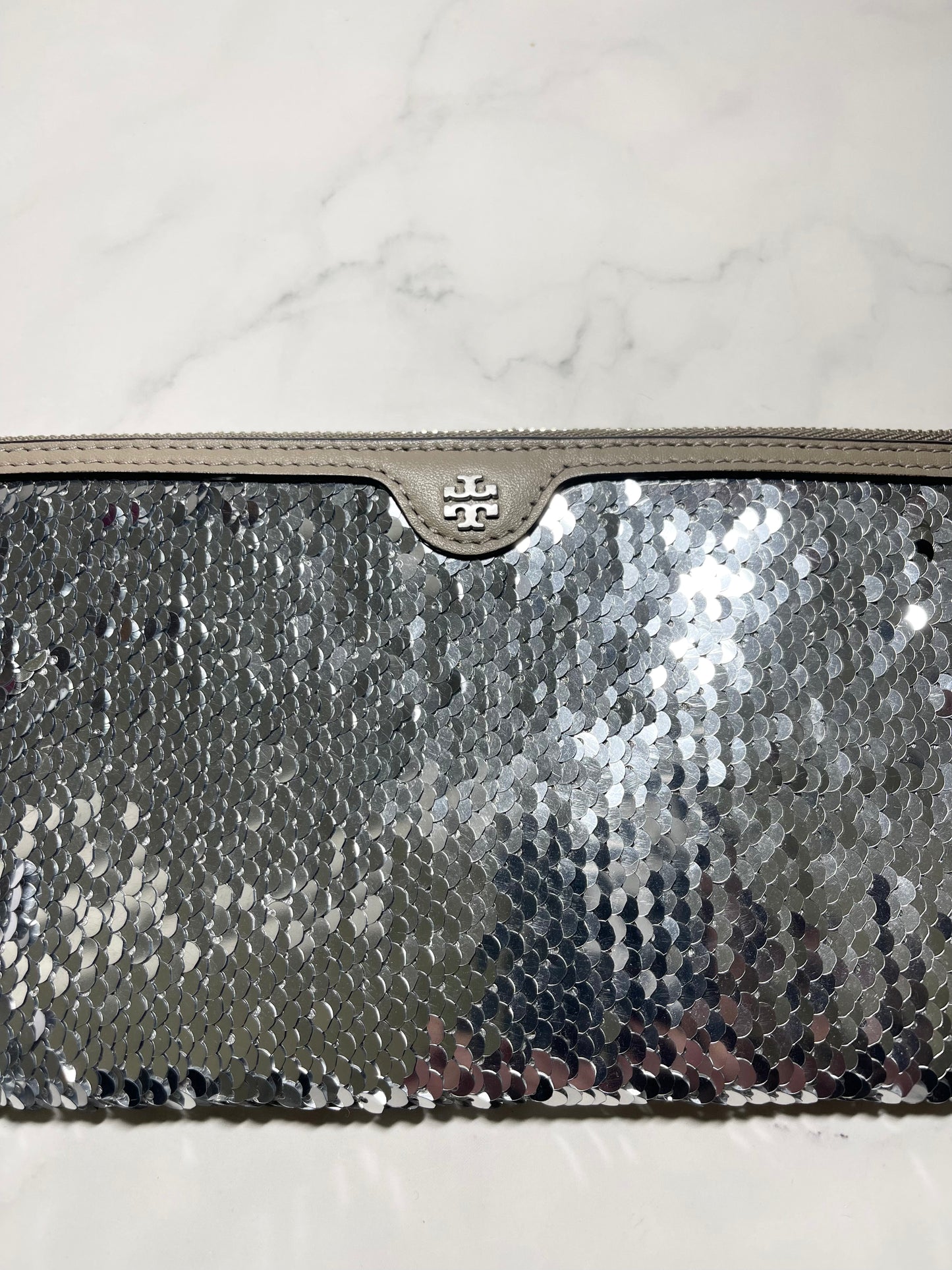 Tory Burch Sequin Tassel Clutch