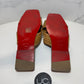 Christian Louboutin Crossimule Sandals, Brown, Size 37.5