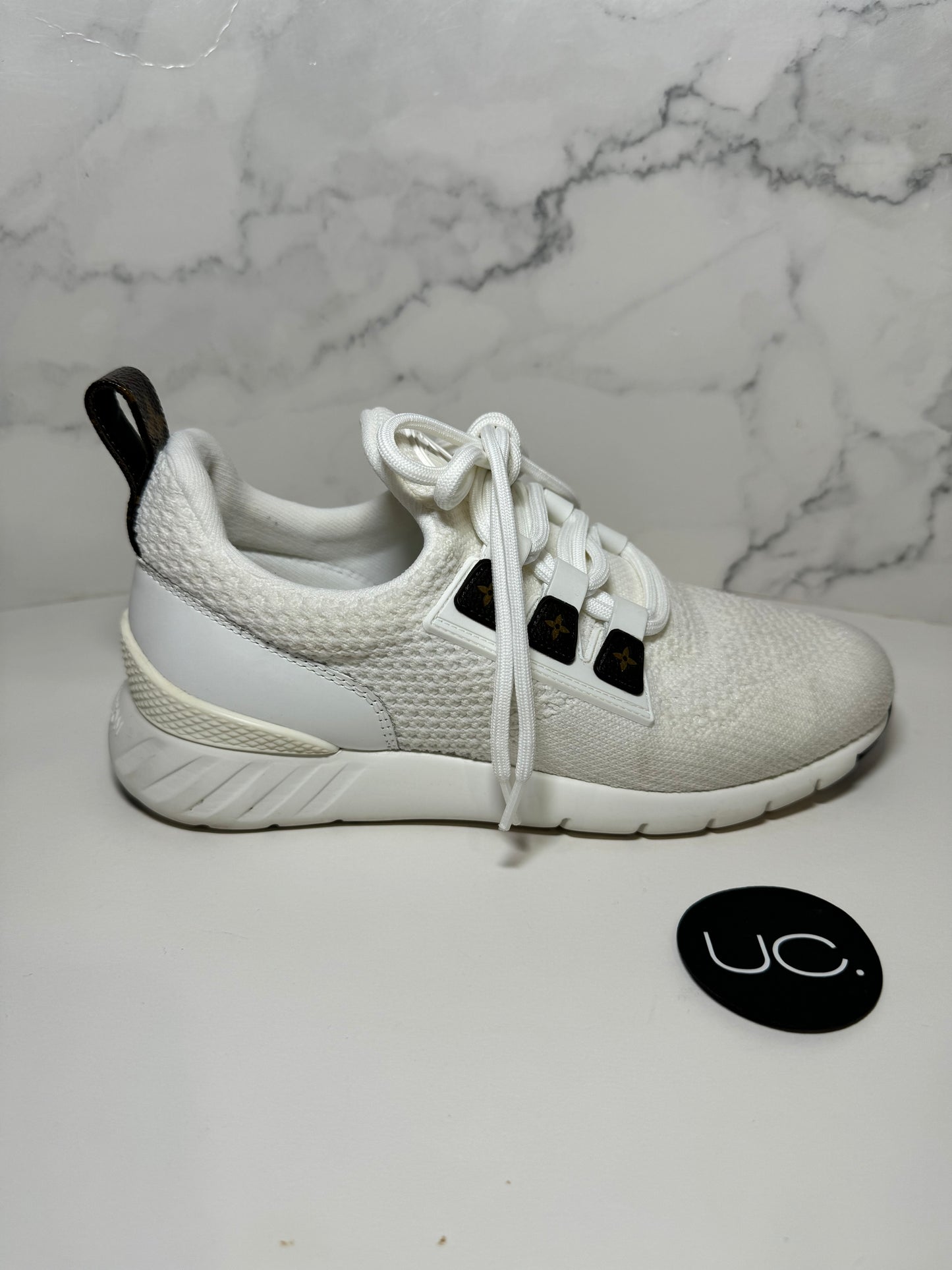 Louis Vuitton Stretch Knit Sneakers, Size 37