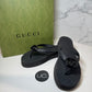 Gucci Platform Flip Flops, Black, Size 38