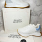 NEW Alexander McQueen Sprint Runner, White/Powder Blue/Cement, Size 37