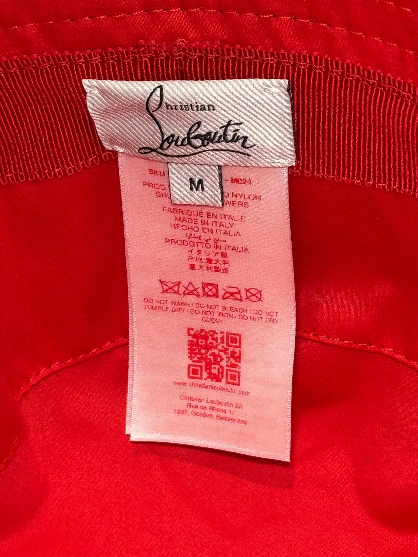 Christian Louboutin Bobino Bucket Hat, NWT, Sudo Flowers Print, Medium