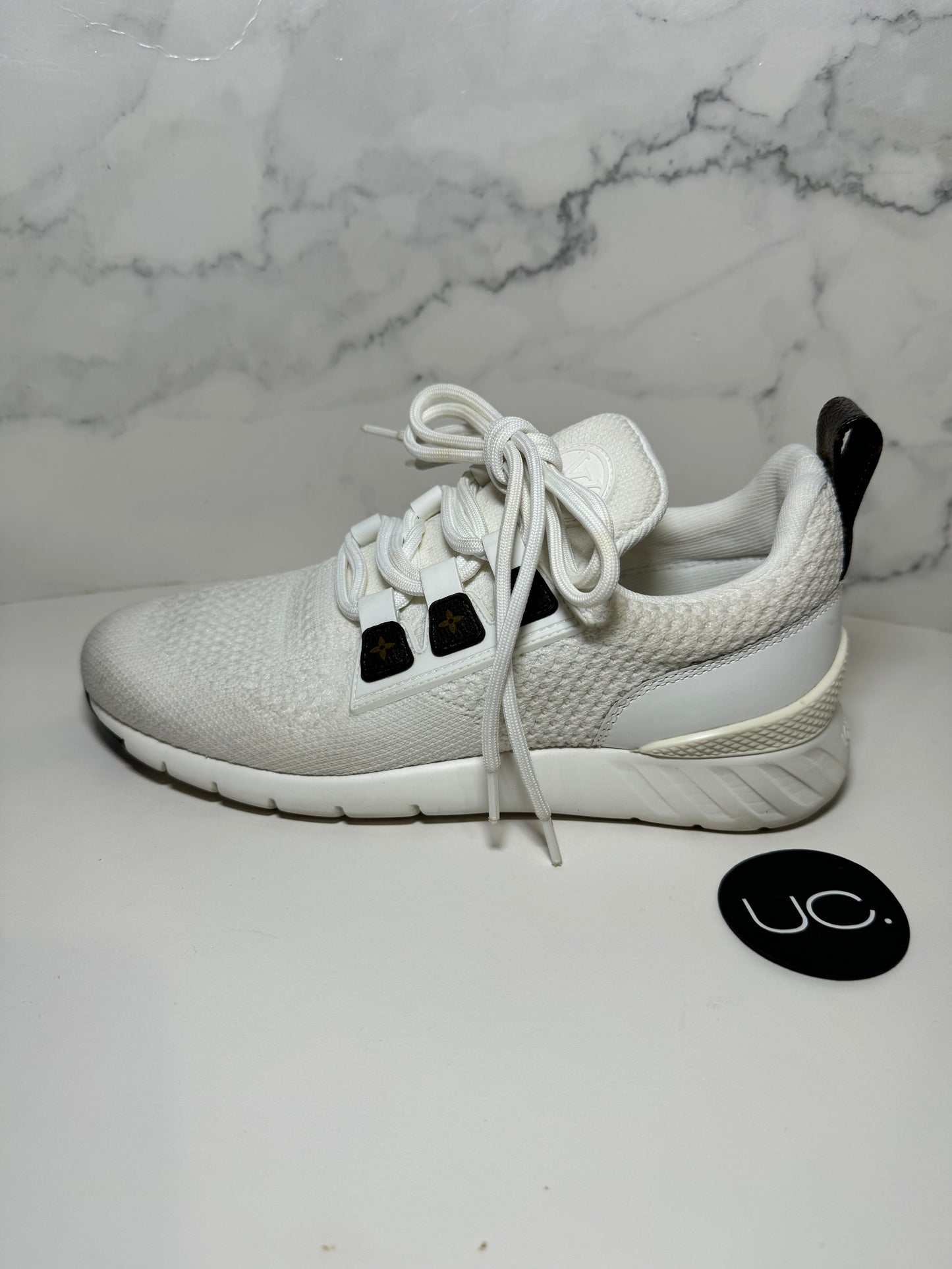 Louis Vuitton Stretch Knit Sneakers, Size 37